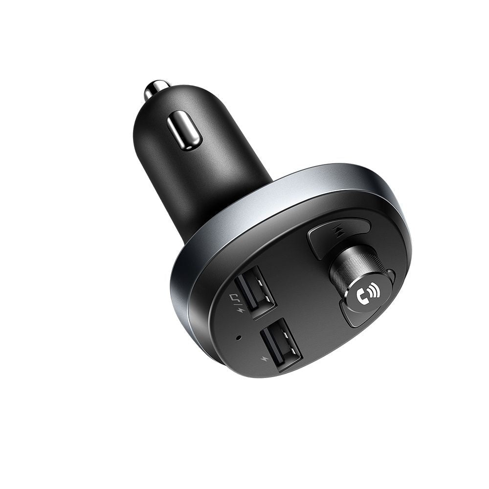 Mcdodo FM Transmitter για Αναπαραγωγή Μουσικής / Κλήσεις / Φόρτιση Κινητών στο Αυτοκίνητο - CC - 6880 - Black