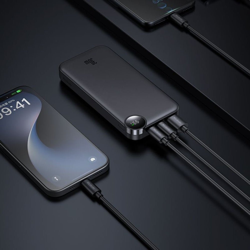 Mcdodo PowerBank 10000mAh 30W με 2 Θύρες Type - C και 1 Θύρα USB - MC - 3850 - Black