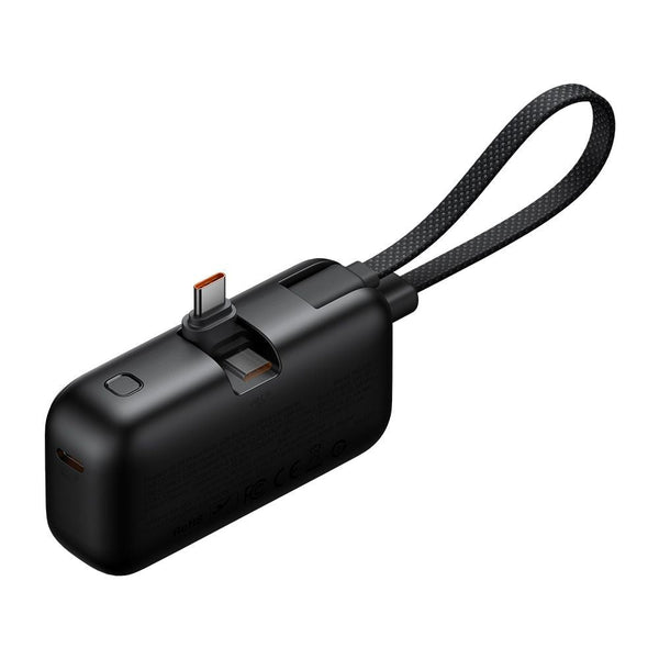 Mcdodo PowerBank 5000mAh 22.5W με Ενσωματωμένο Καλώδιο και Βύσμα Type - C - MC - 7760 - Black