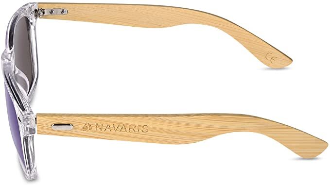 Navaris Unisex Γυαλιά Ηλίου - UV400 - Clear / Light Brown - 40731.03.04