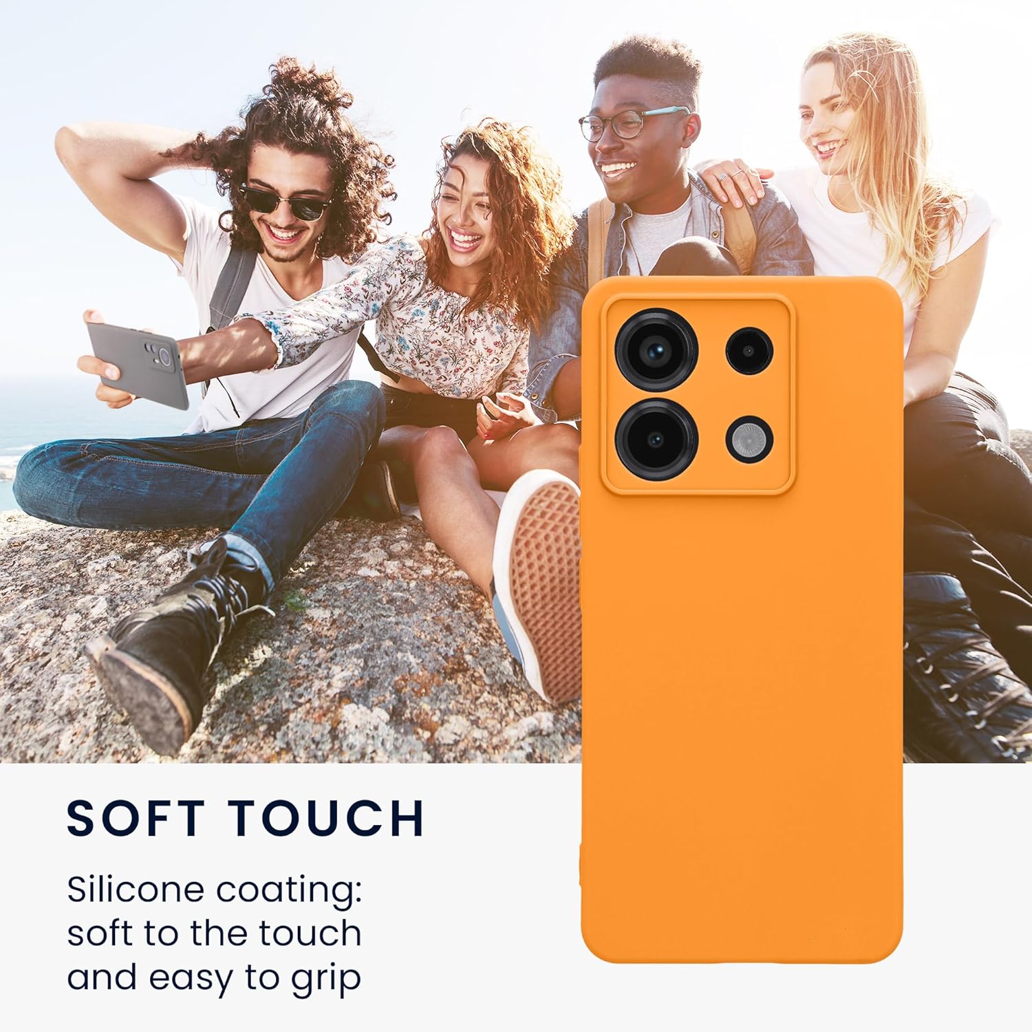 KW Xiaomi Redmi Note 13 Pro 5G / Poco X6 5G Θήκη Σιλικόνης TPU - Fruity Orange