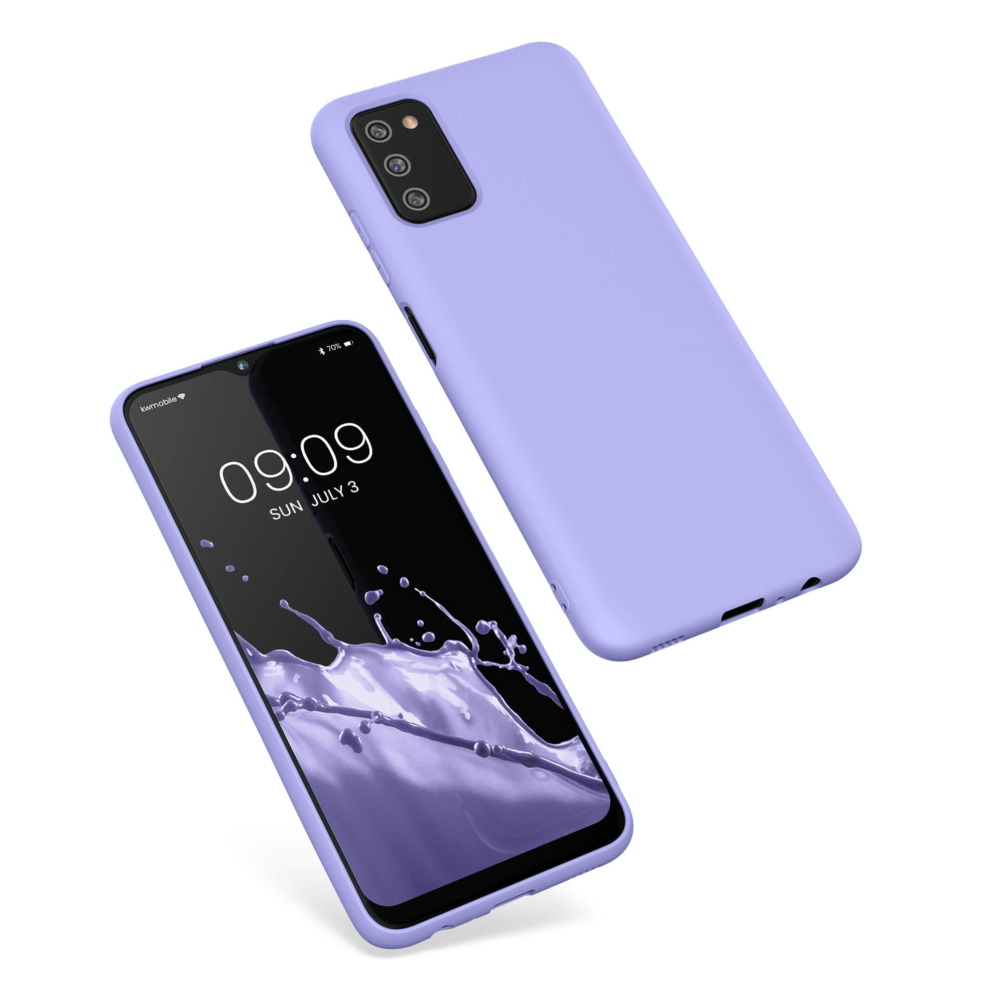 KW Samsung Galaxy A03s Θήκη Σιλικόνης Rubber TPU - Lavender - 57566.108