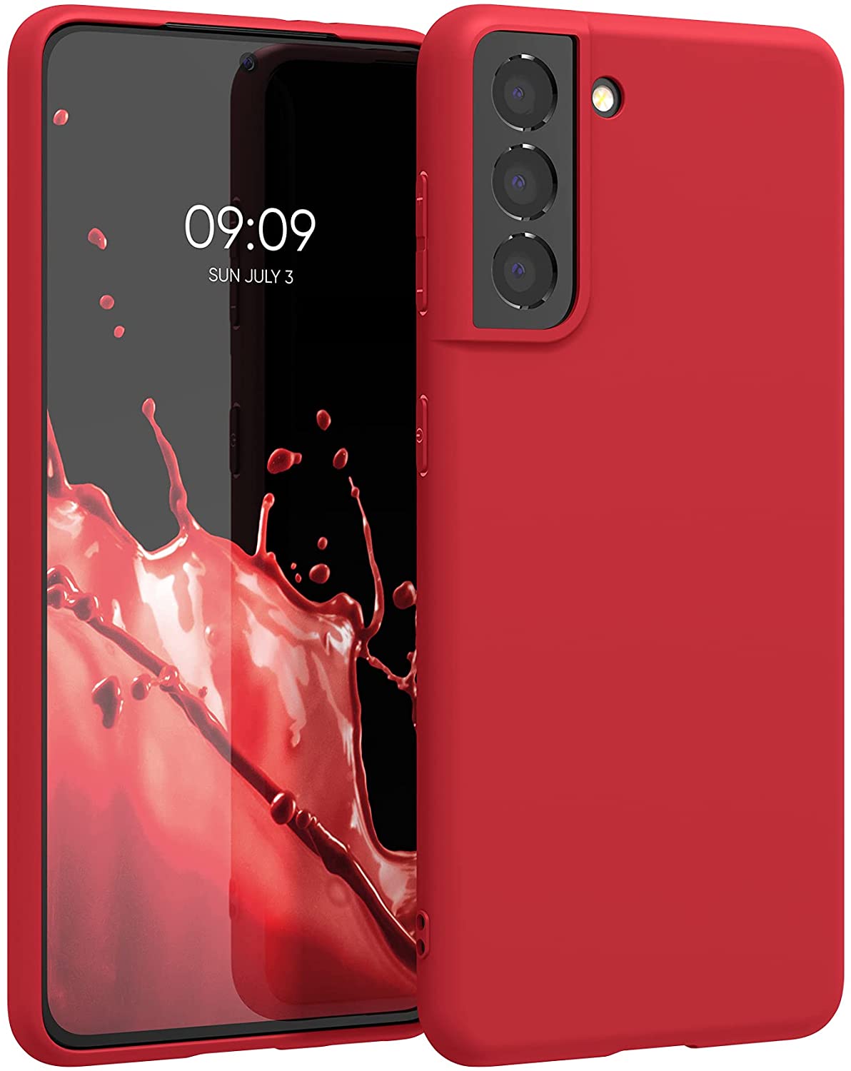 KW Samsung Galaxy S21 Θήκη Σιλικόνης TPU - Rococco Red - 54055.208