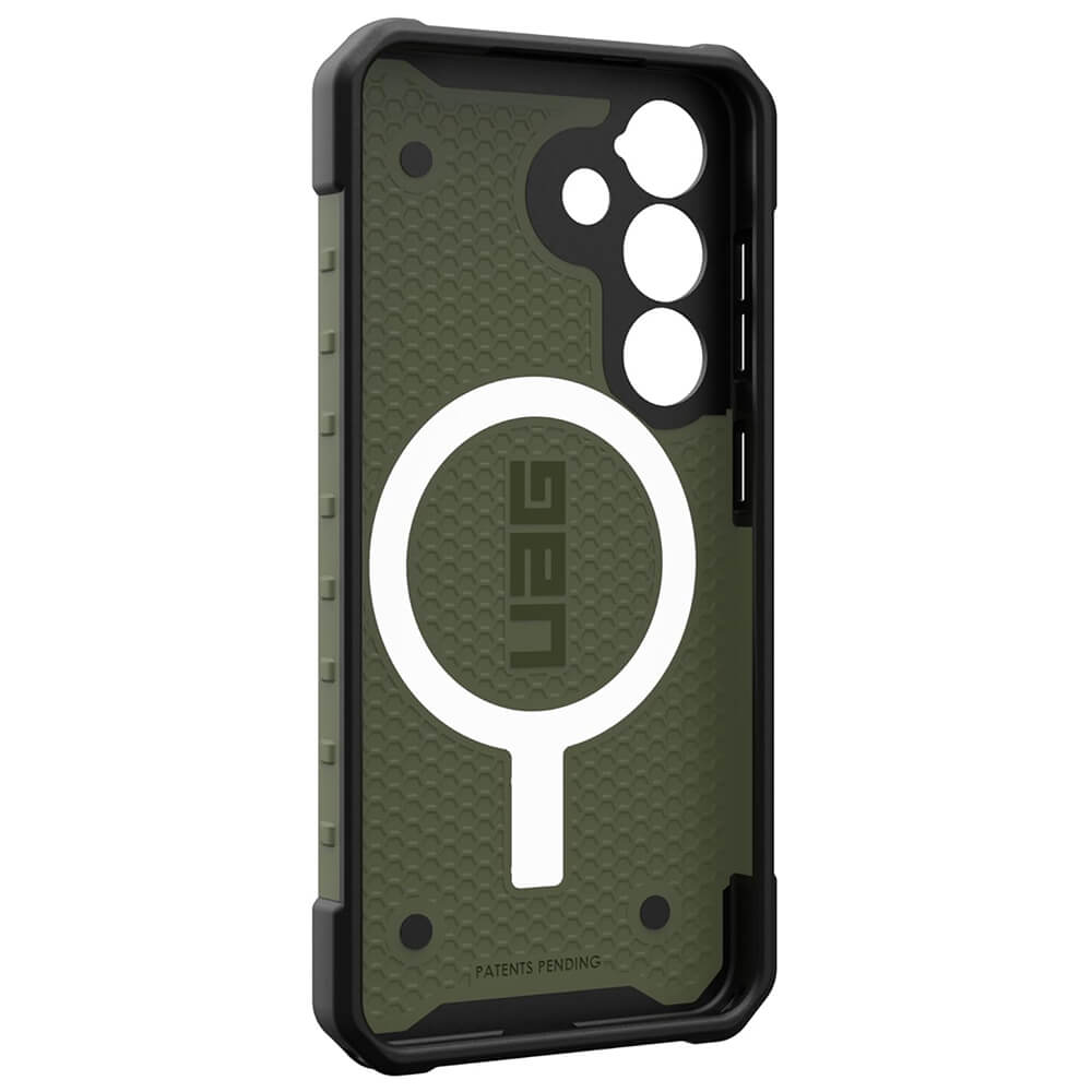 UAG Samsung Galaxy S25 Pathfinder Clear MagSafe Σκληρή Θήκη με MagSafe - Olive Drab