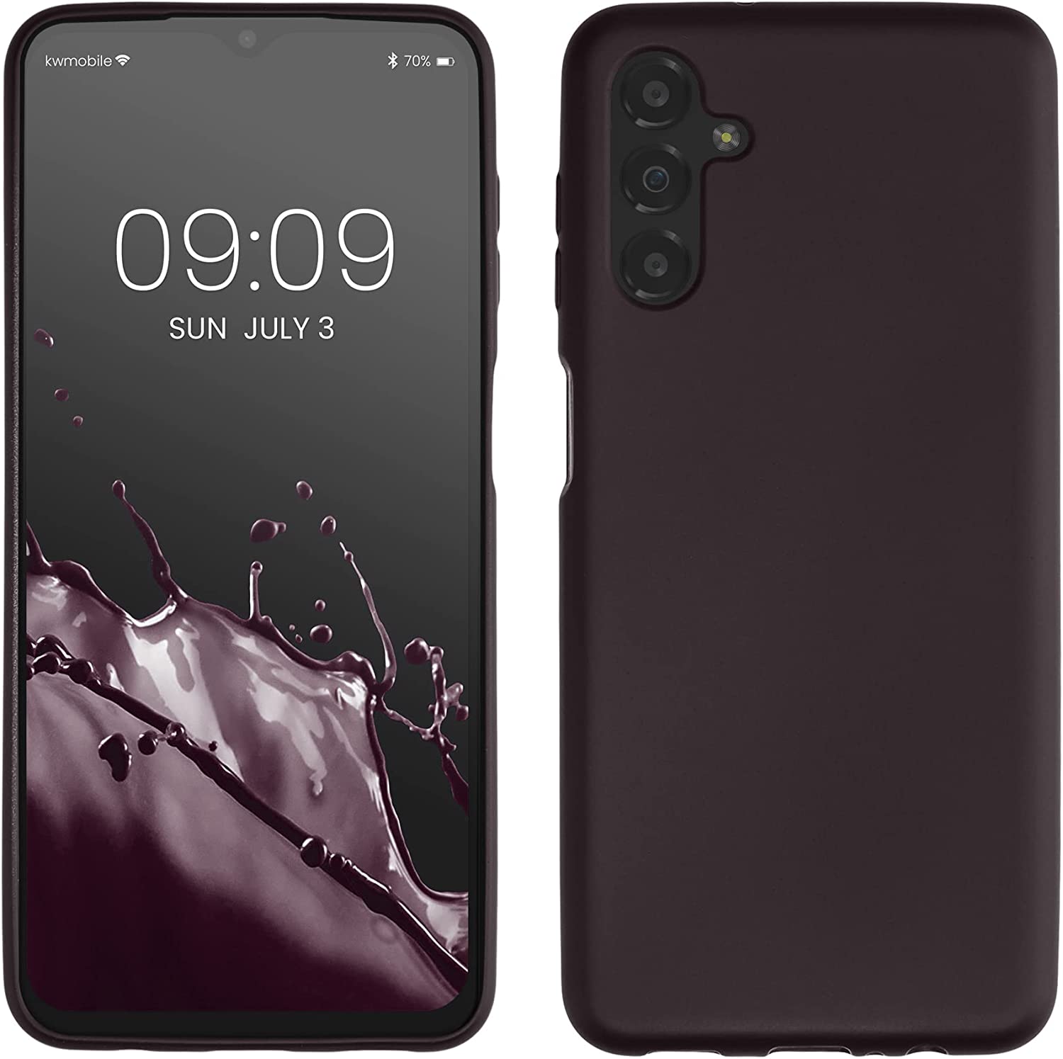 KW Samsung Galaxy A13 5G Θήκη Σιλικόνης TPU - Metallic Blackberry - 60134.115