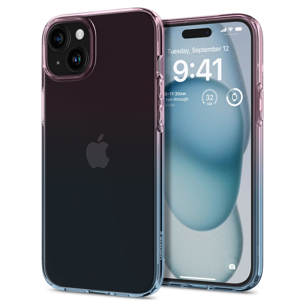 Spigen iPhone 15 Liquid Crystal Θήκη Σιλικόνης - Gradation Pink