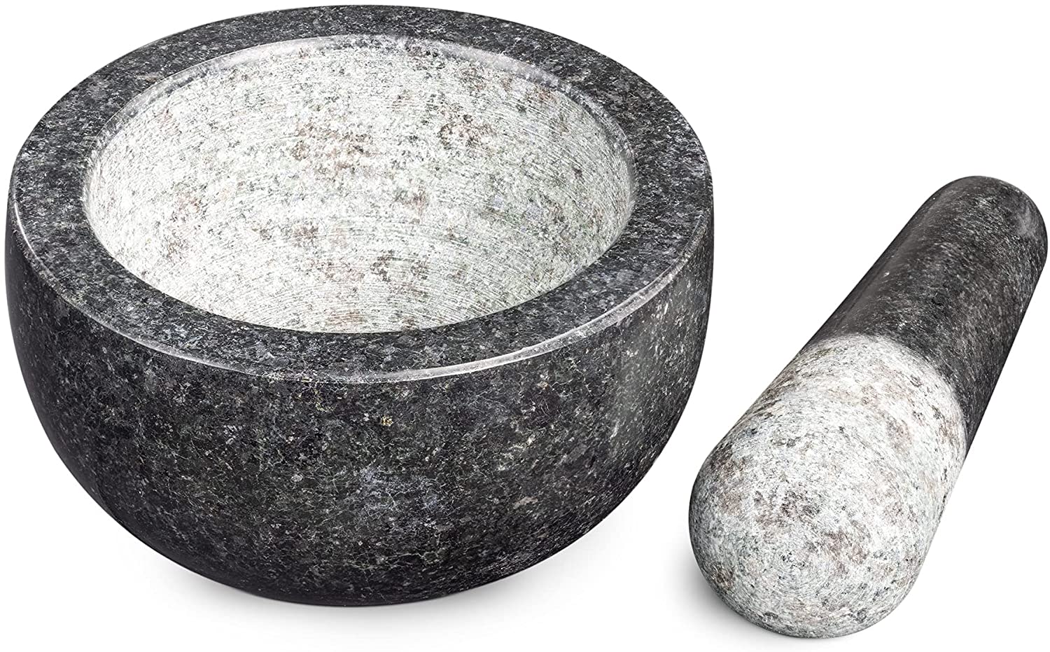 Navaris Mortar and Pestle Set Σετ με Γουδί και Γουδοχέρι από Φυσικό Γρανίτη - Black - 47789.02