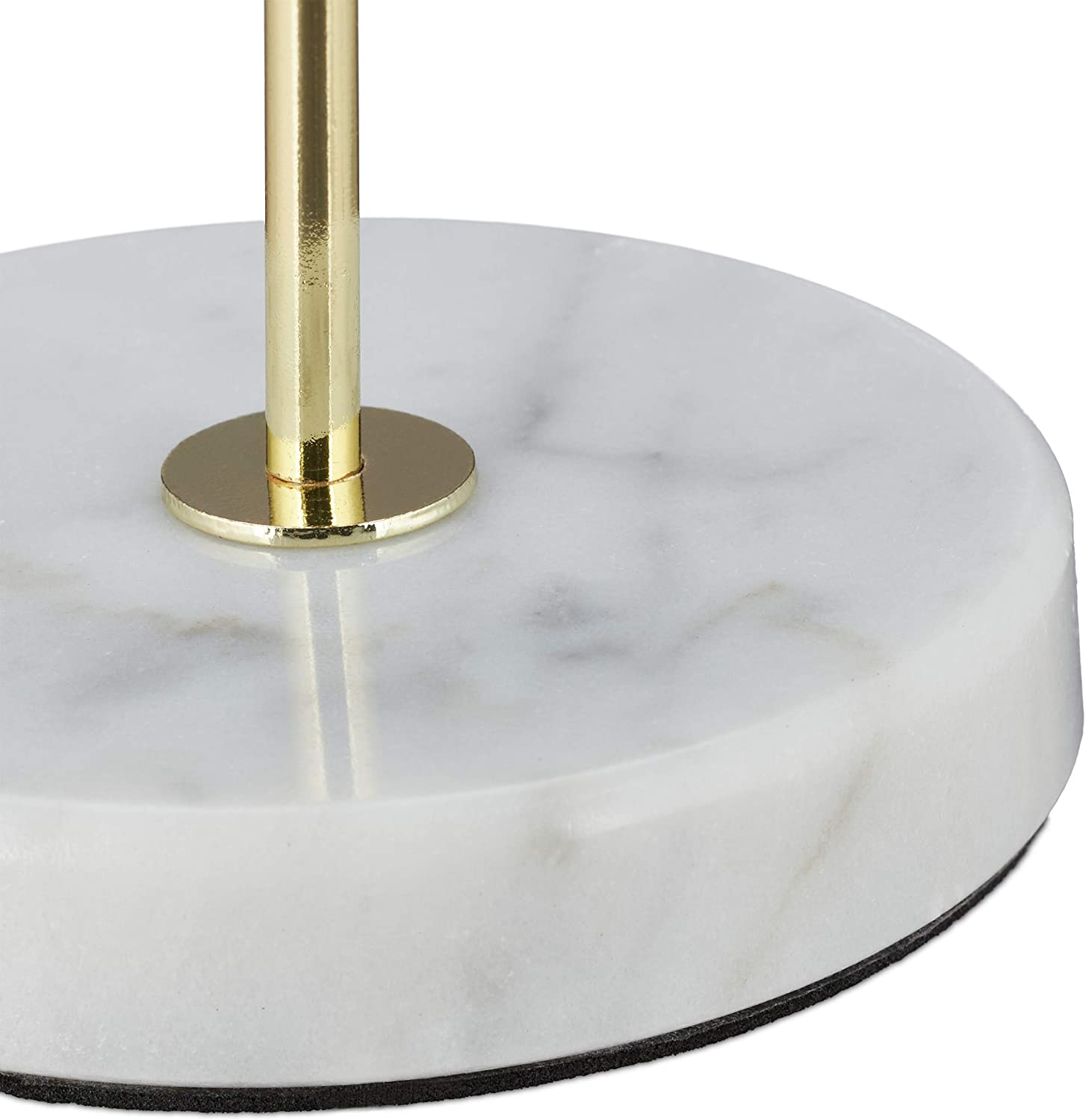 Relaxdays Μεταλλικό Stand Κοσμημάτων με Μαρμάρινη Βάση - White / Gold - 4052025330163