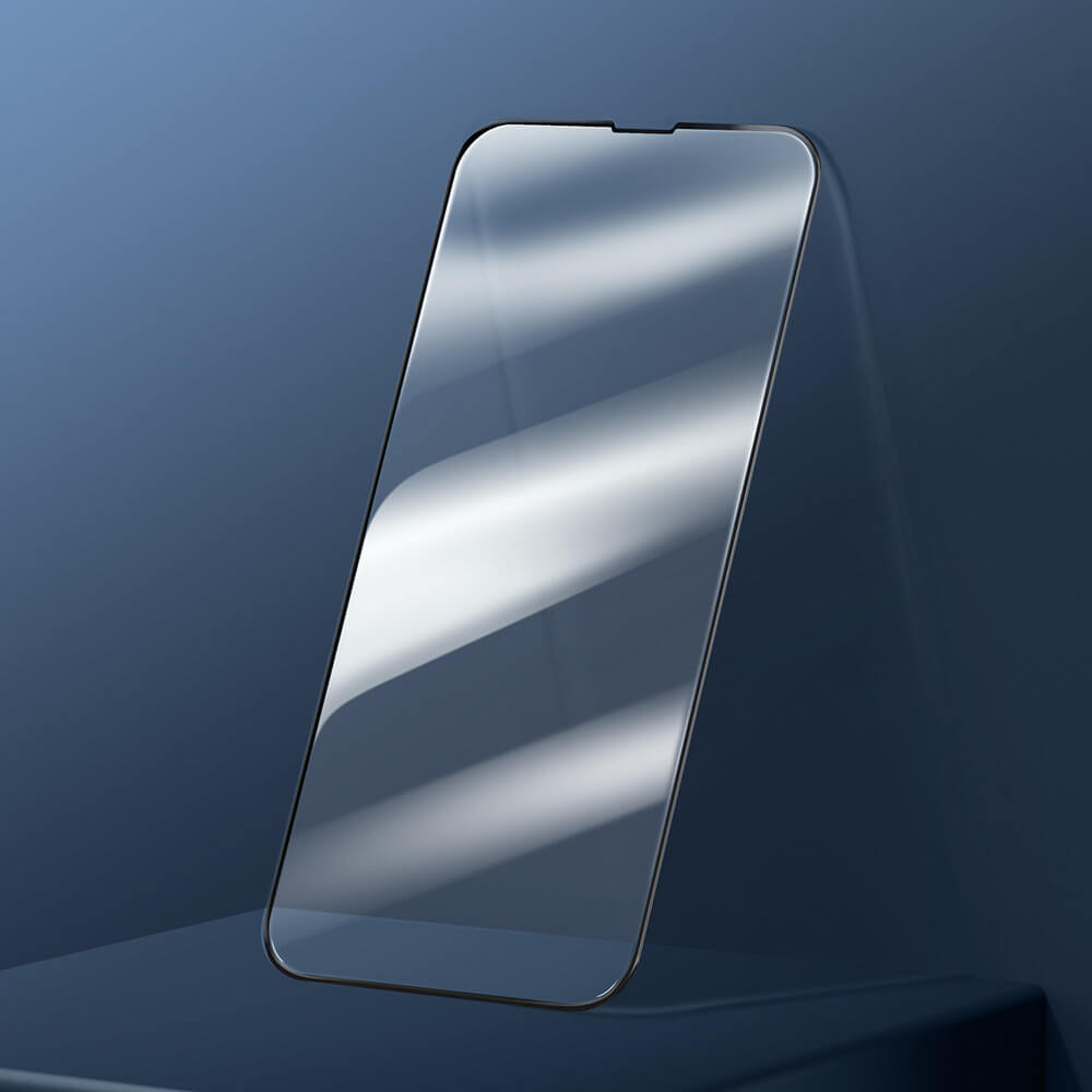 Baseus iPhone 13 Pro Max 0.3mm 9H Full Screen Αντιχαρακτικό Γυαλί Οθόνης - 2 Τεμάχια - Black - SGQP010201