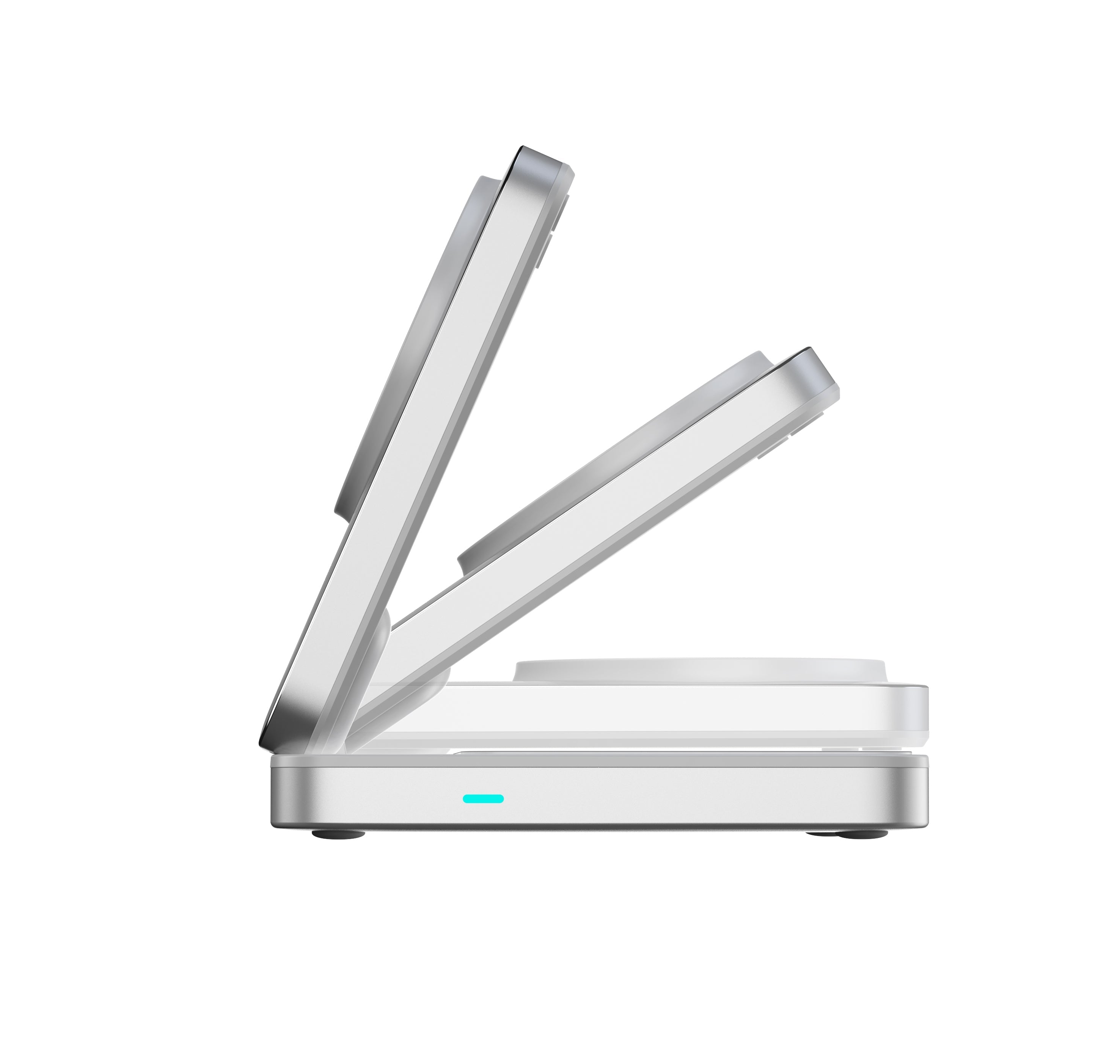 Mobile Origin - 3in1 Αναδιπλούμενος Ασύρματος MagSafe Qi2 Φορτιστής 25W - PW35 - Silver