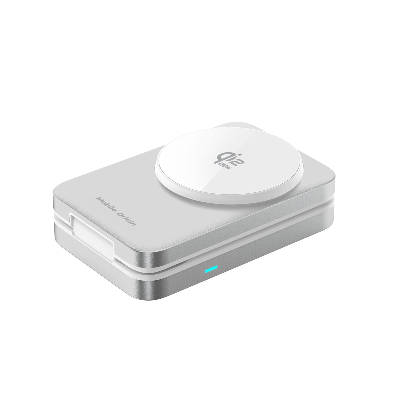 Mobile Origin - 3in1 Αναδιπλούμενος Ασύρματος MagSafe Qi2 Φορτιστής 25W - PW35 - Silver