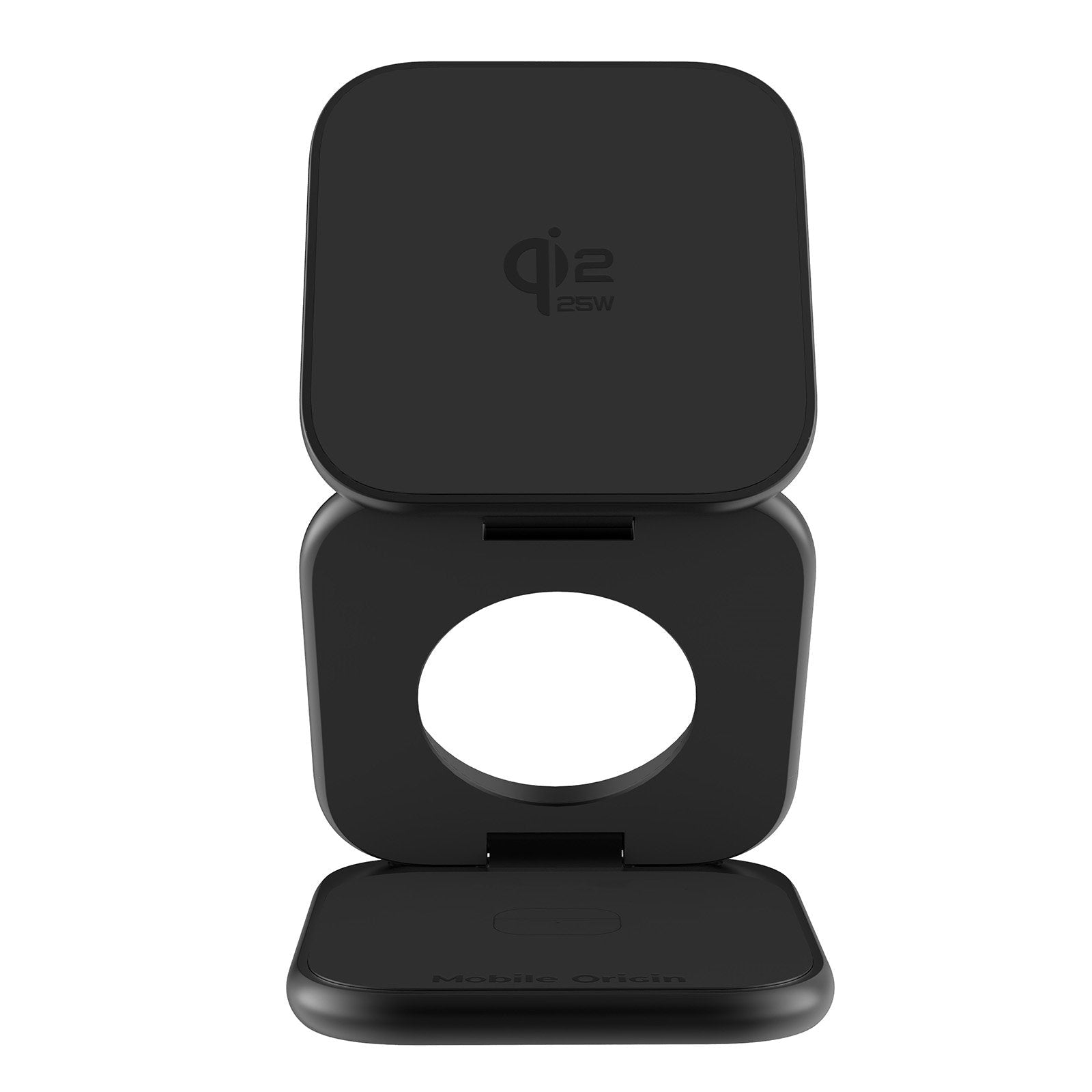 Mobile Origin - 3in1 Αναδιπλούμενος Ασύρματος MagSafe Qi2 Φορτιστής 25W - PW36 - Matte Black