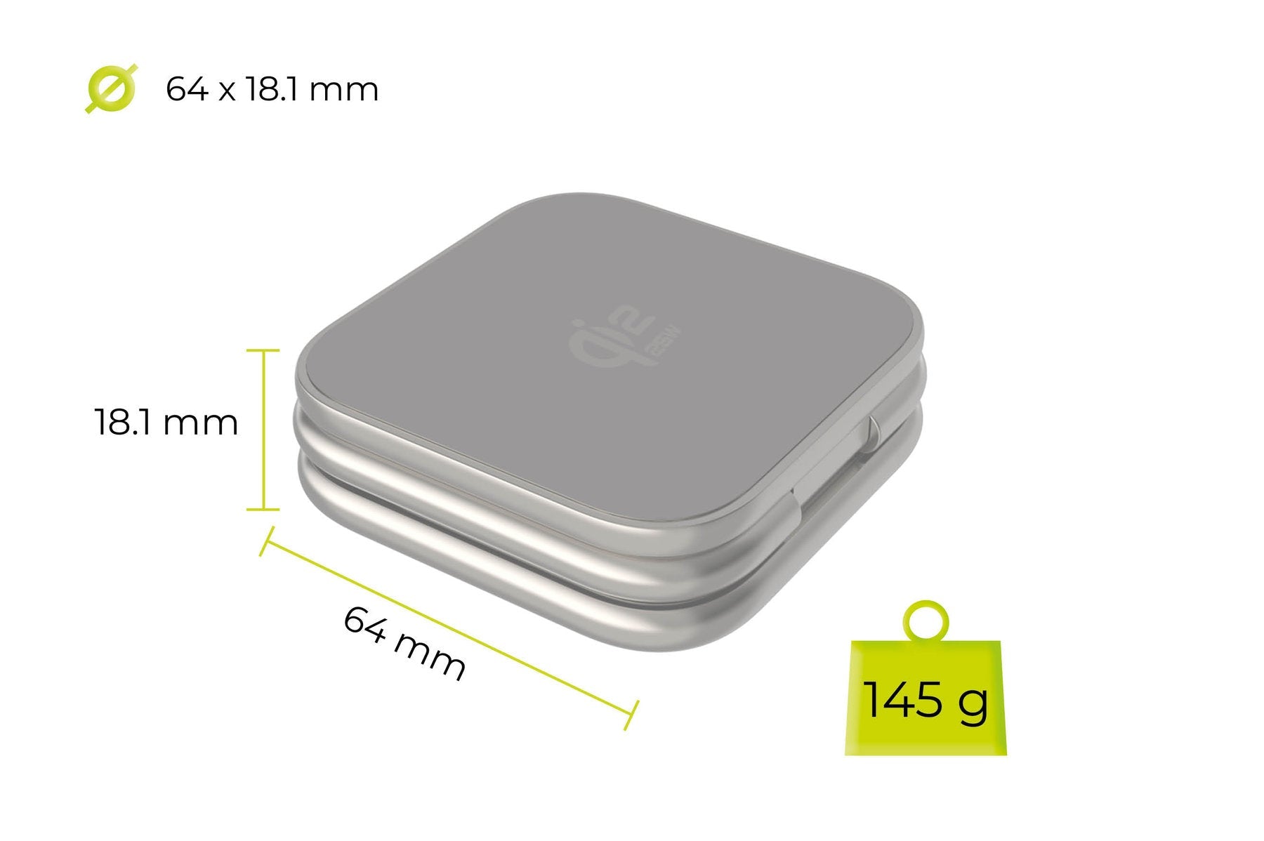 Mobile Origin - 3in1 Αναδιπλούμενος Ασύρματος MagSafe Qi2 Φορτιστής 25W - PW36 - Silver