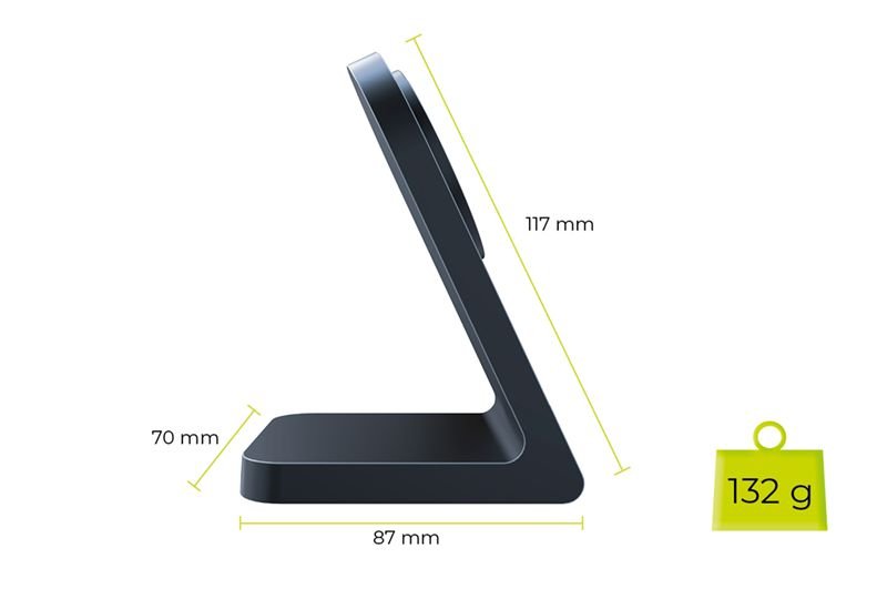Mobile Origin - Ασύρματος Μαγνητικός Φορτιστής MagSafe 15W - PW15 - Black
