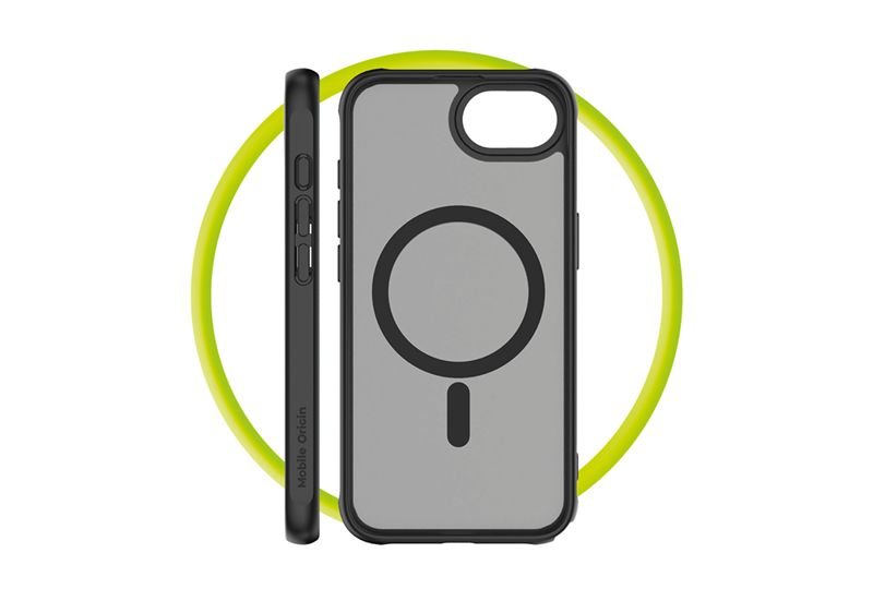 Mobile Origin iPhone 16e / iPhone 17e - Σκληρή Θήκη με Πλαίσιο Σιλικόνης - Hybrid MagSafe - Matte Black