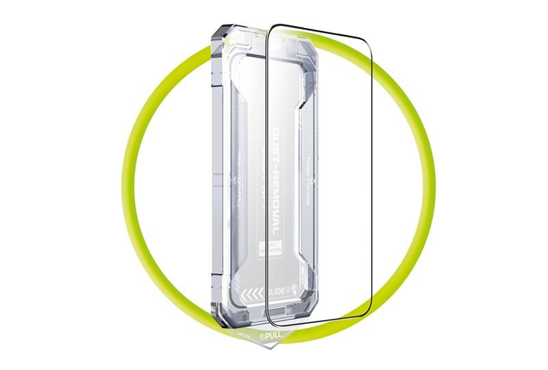 Mobile Origin iPhone 17 Pro - 9H Full Screen Αντιχαρακτικό Γυαλί Οθόνης με Πλαίσιο Τοποθέτησης - Screen Guard - Black