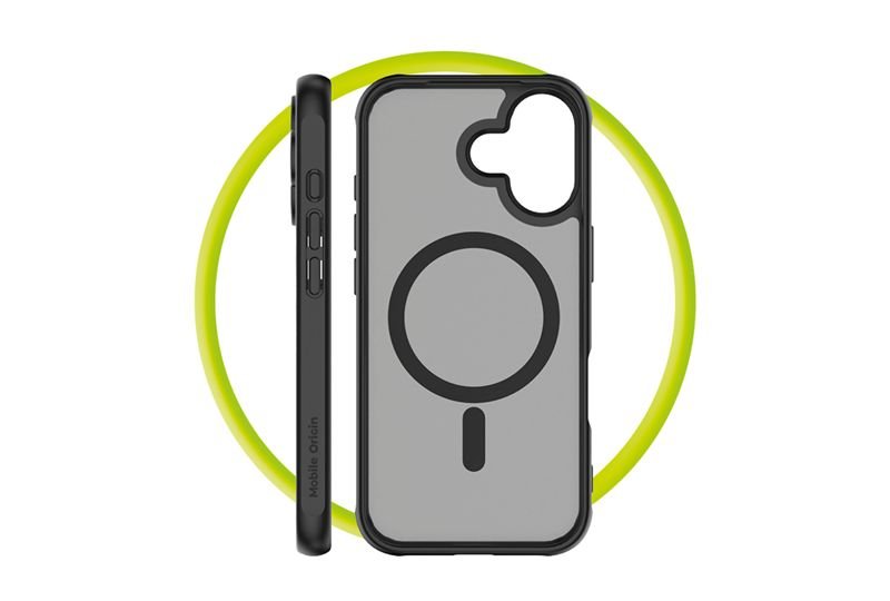 Mobile Origin iPhone 17 - Σκληρή Θήκη με Πλαίσιο Σιλικόνης - Hybrid MagSafe - Matte Black