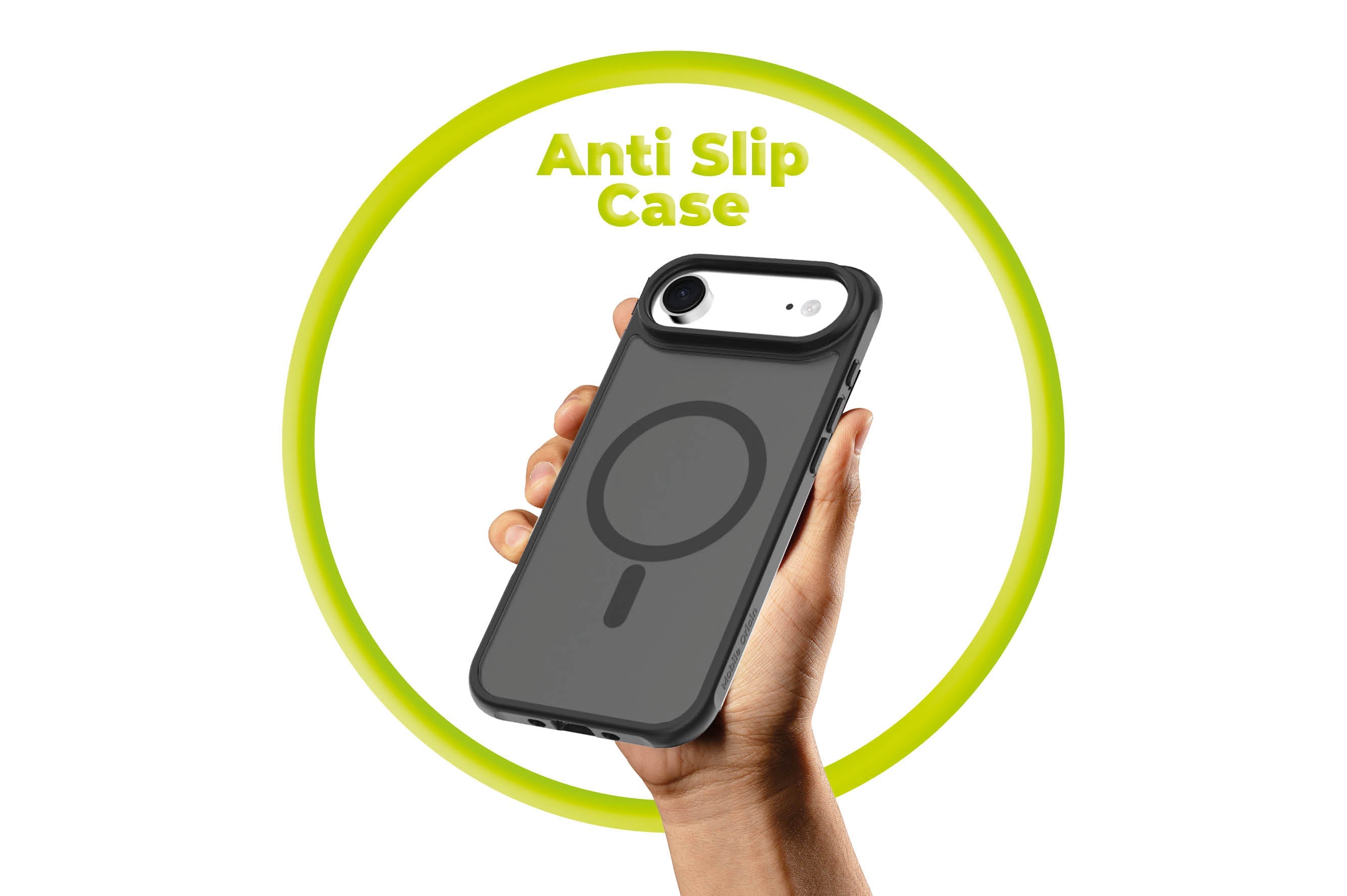 Mobile Origin iPhone Air - Σκληρή Θήκη με Πλαίσιο Σιλικόνης - Hybrid MagSafe - Matte Black