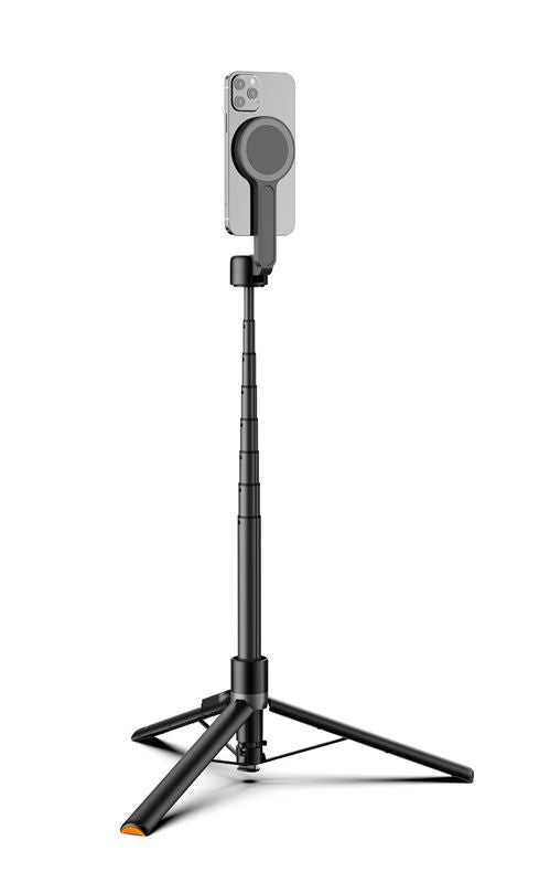 Mobile Origin - Ασύρματο MagSafe Selfie Stick με Τρίποδο και Bluetooth Τηλεχειριστήριο - S2 - Black