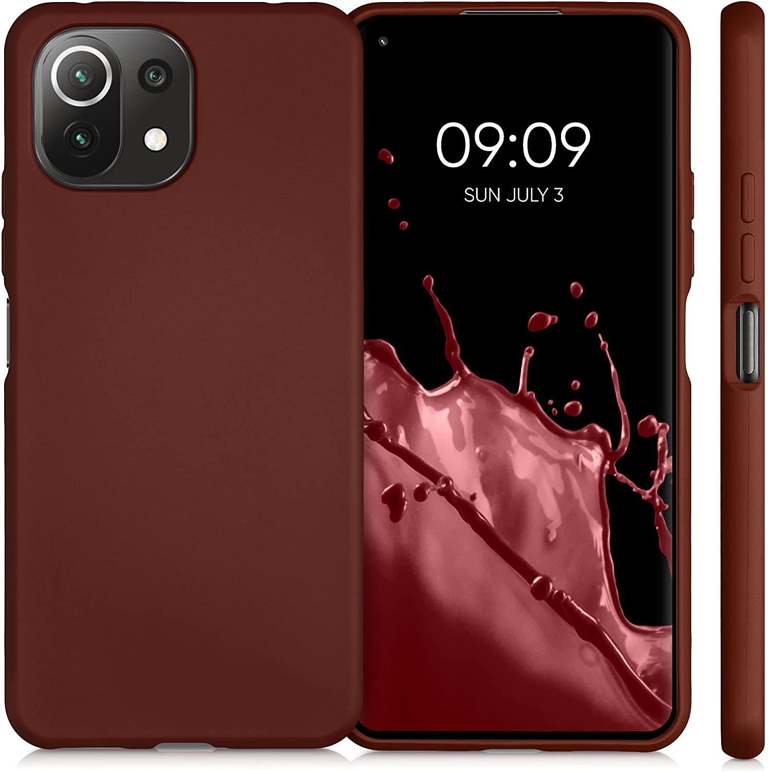 KW Xiaomi Mi 11 Lite / Mi 11 Lite 5G Θήκη Σιλικόνης TPU - Metallic Ruby Red - 54727.178