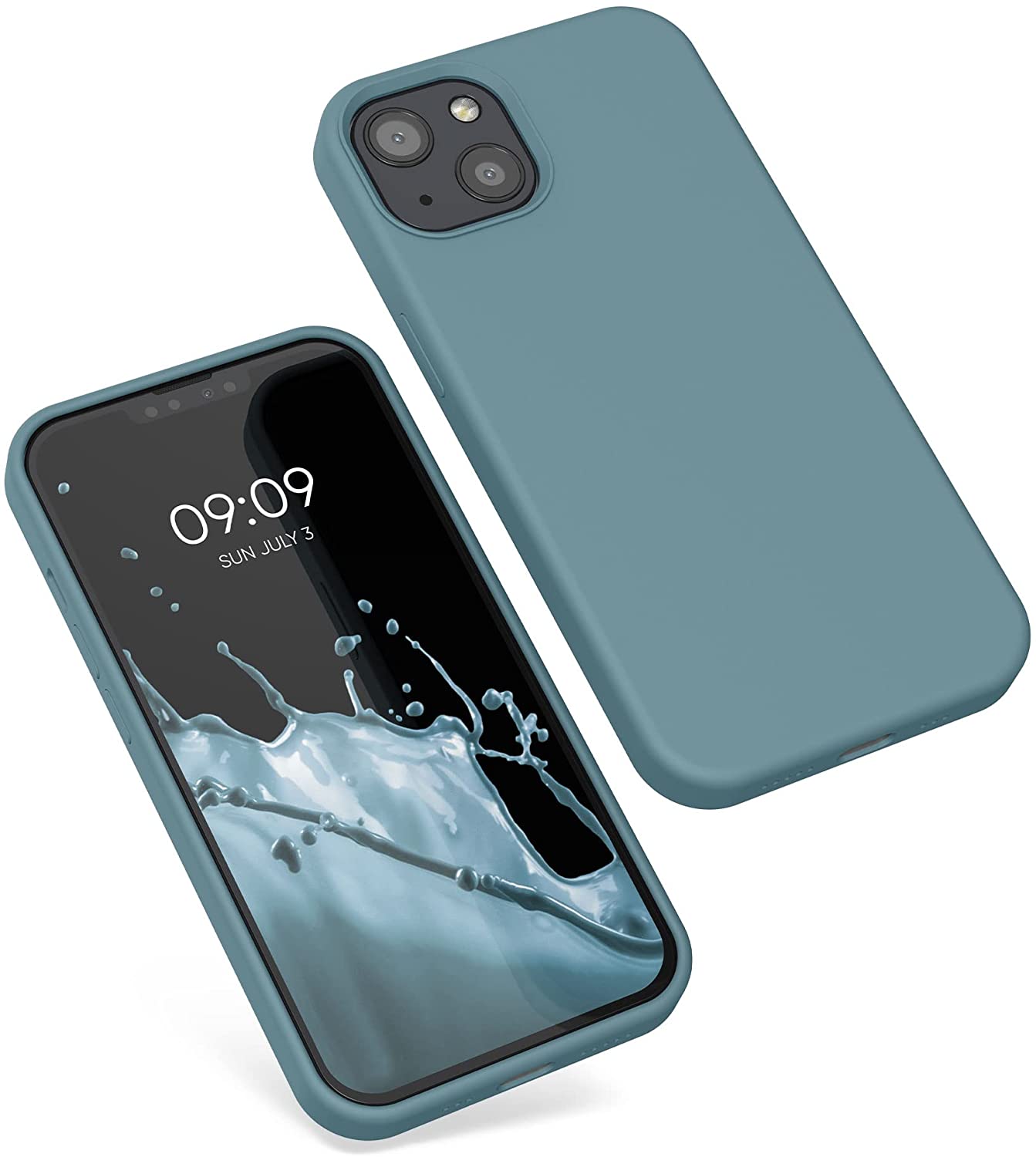 KW iPhone 13 Θήκη Σιλικόνης Rubberized TPU - Arctic Blue - 55878.207
