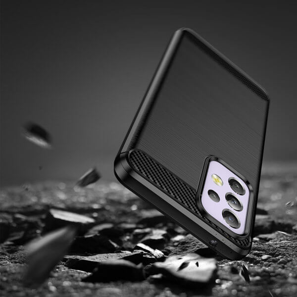 OEM Samsung Galaxy A33 5G Θήκη Rugged Carbon TPU - Black
