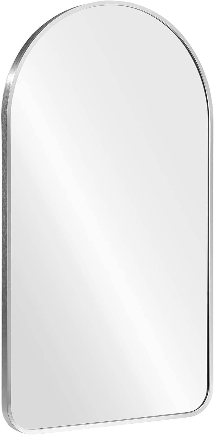 Navaris Τοξοτός Καθρέπτης Τοίχου - 45 x 80 cm - Silver - 55894.35