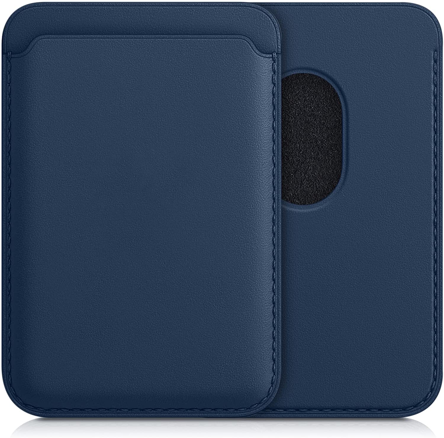 KW iPhone Θήκη από Συνθετικό Δέρμα για Πιστωτικές Κάρτες - Blue - 54606.17