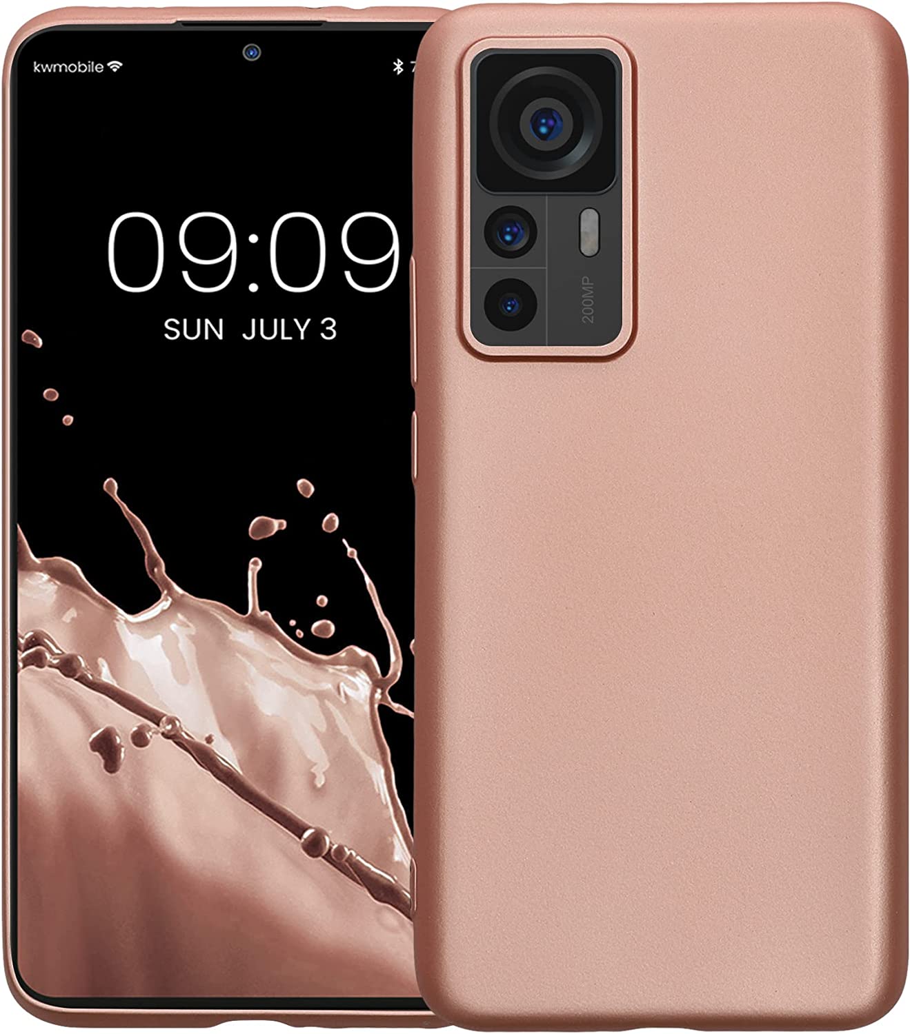 KW Xiaomi 12T / 12T Pro Θήκη Σιλικόνης TPU - Metallic Rose Gold - 60153.31