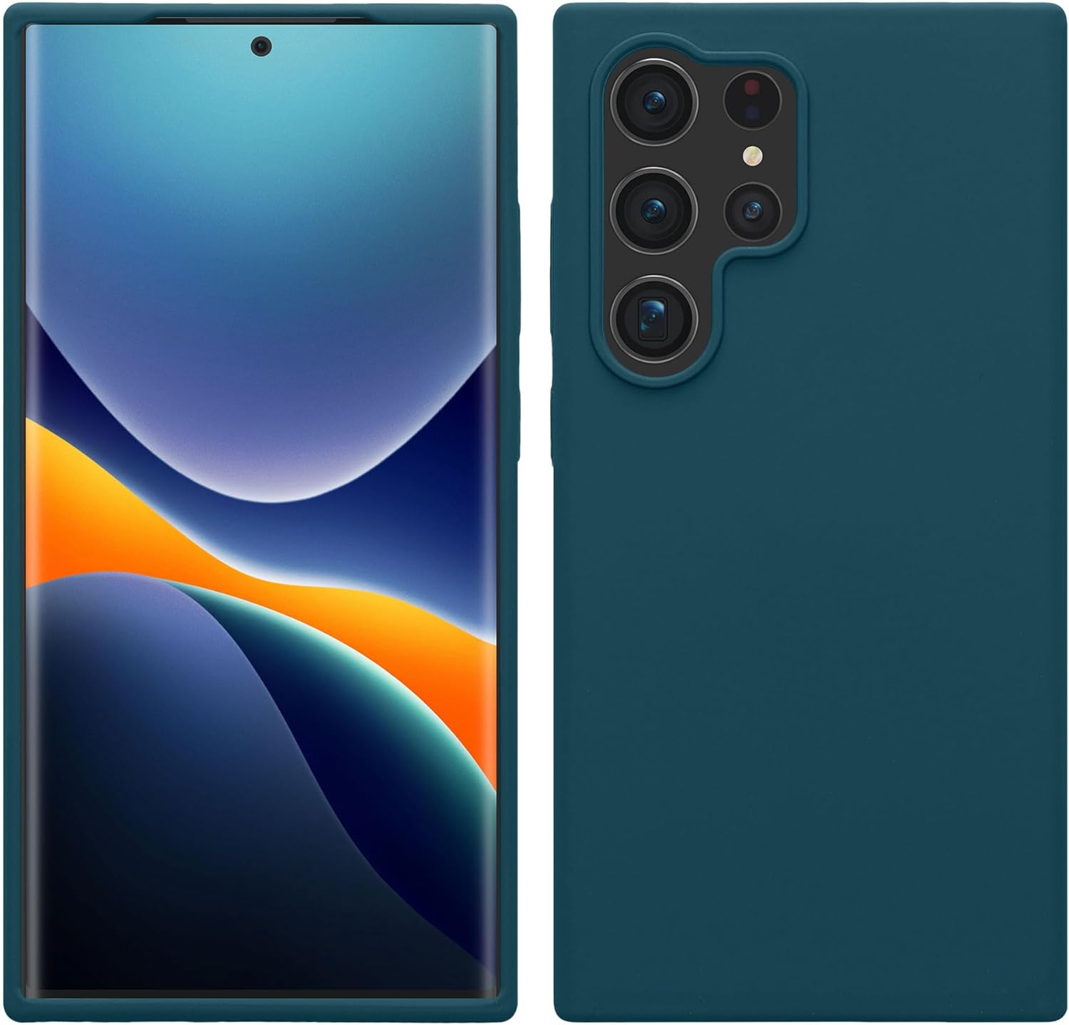 KW Samsung Galaxy S24 Ultra Θήκη Σιλικόνης Rubberized TPU - Petrol Matte