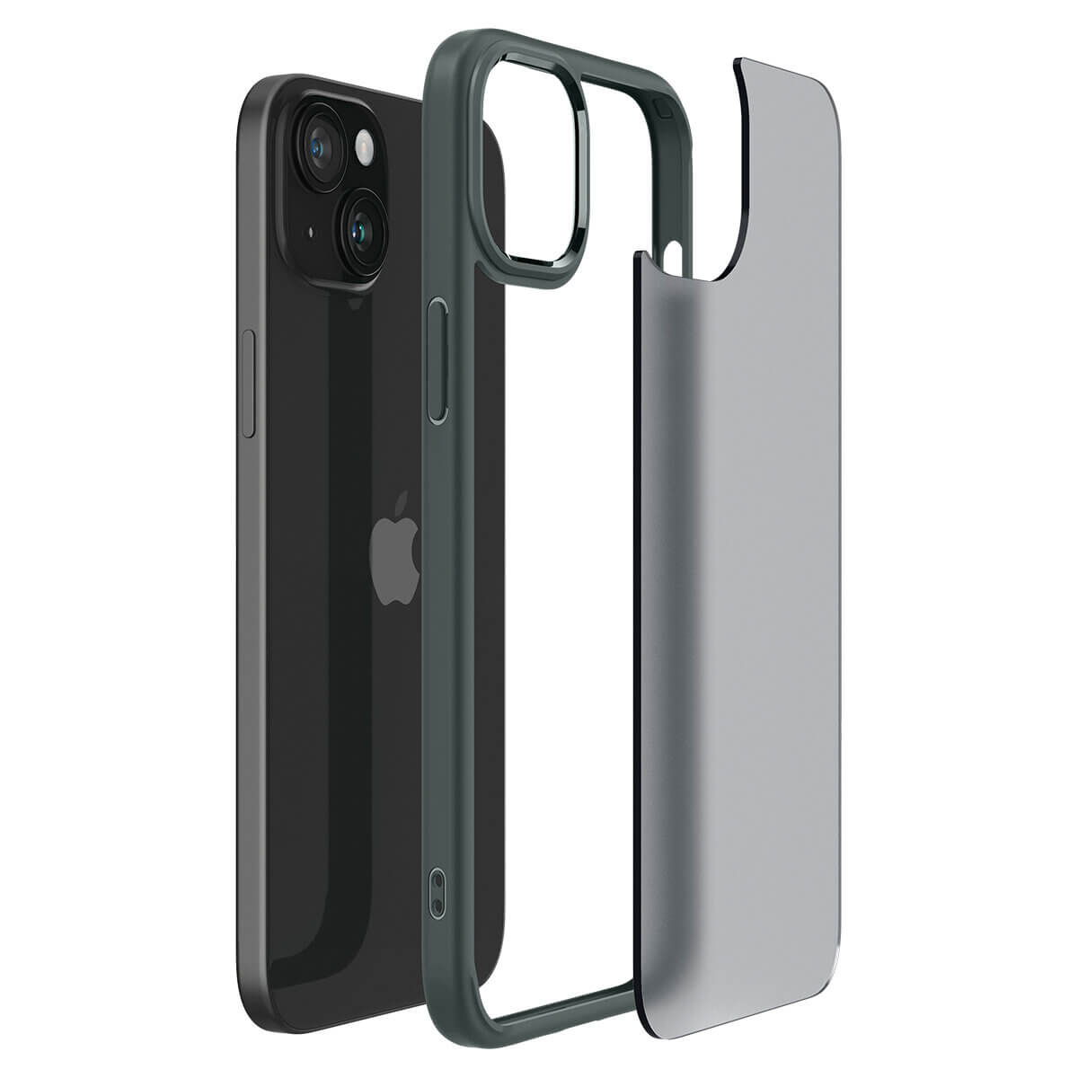 Spigen iPhone 15 Ultra Hybrid Σκληρή Θήκη με Πλαίσιο Σιλικόνης - Frost Green