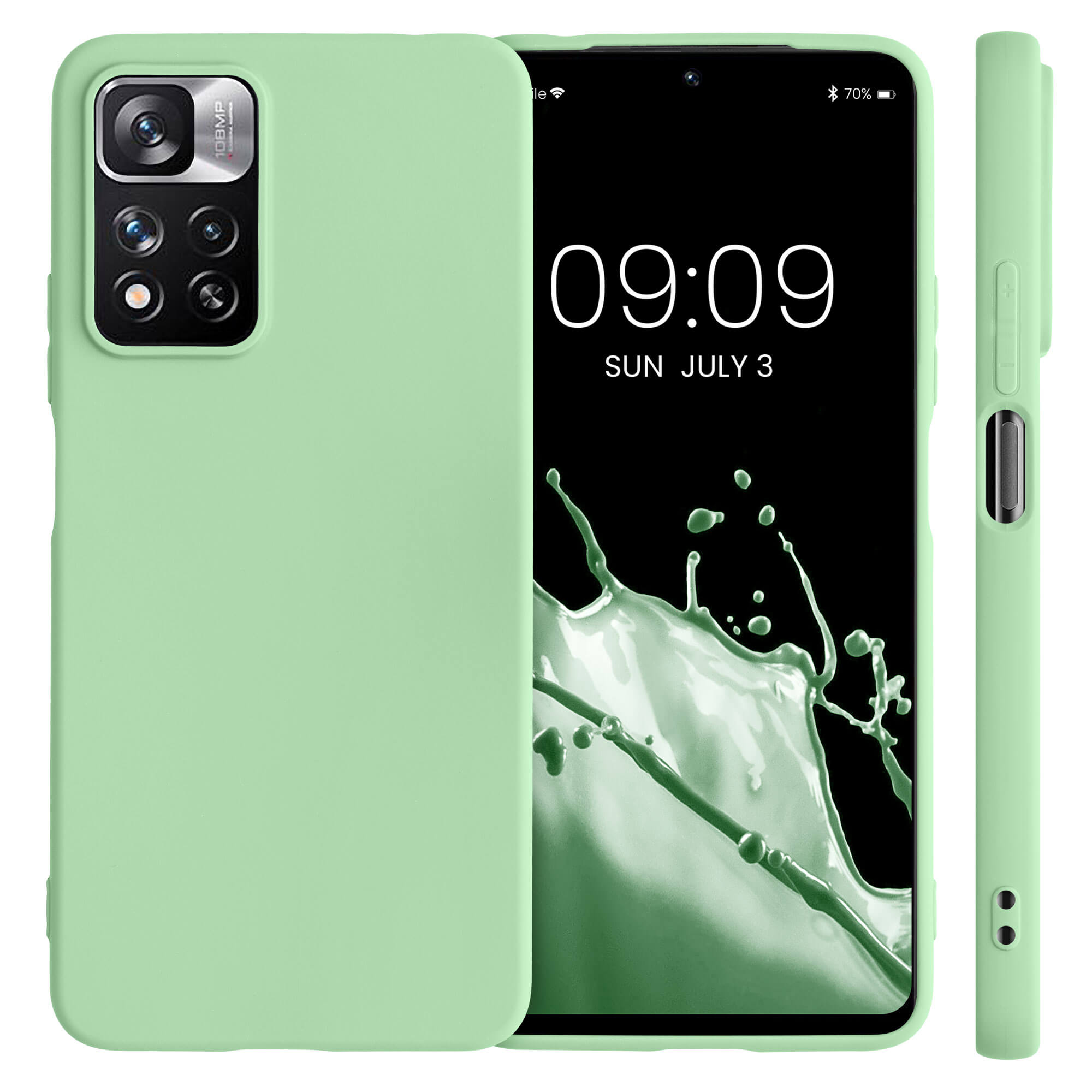 KW Xiaomi Redmi Note 11 Pro+ 5G Θήκη Σιλικόνης TPU - Mint Matte - 56675.50