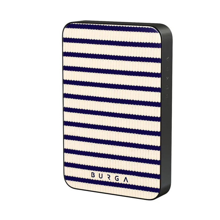 Burga Μαγνητικό Ασύρματο MagSafe PowerBank 5000mAh με Καλώδιο Type-C to Type-C - Gunmetal - Old Money