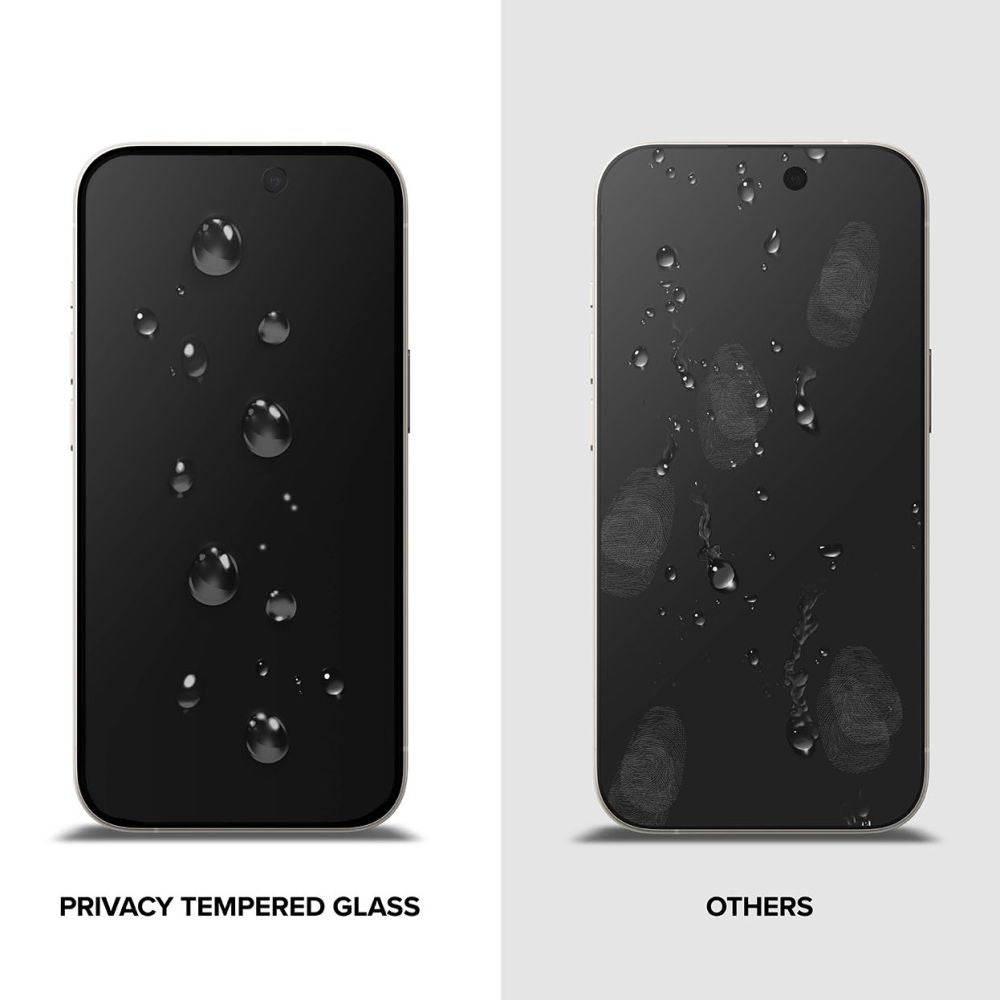 Ringke iPhone 15 TG Glass 0.3mm 2.5D 9H Tempered Glass Αντιχαρακτικό Γυαλί Οθόνης - Privacy