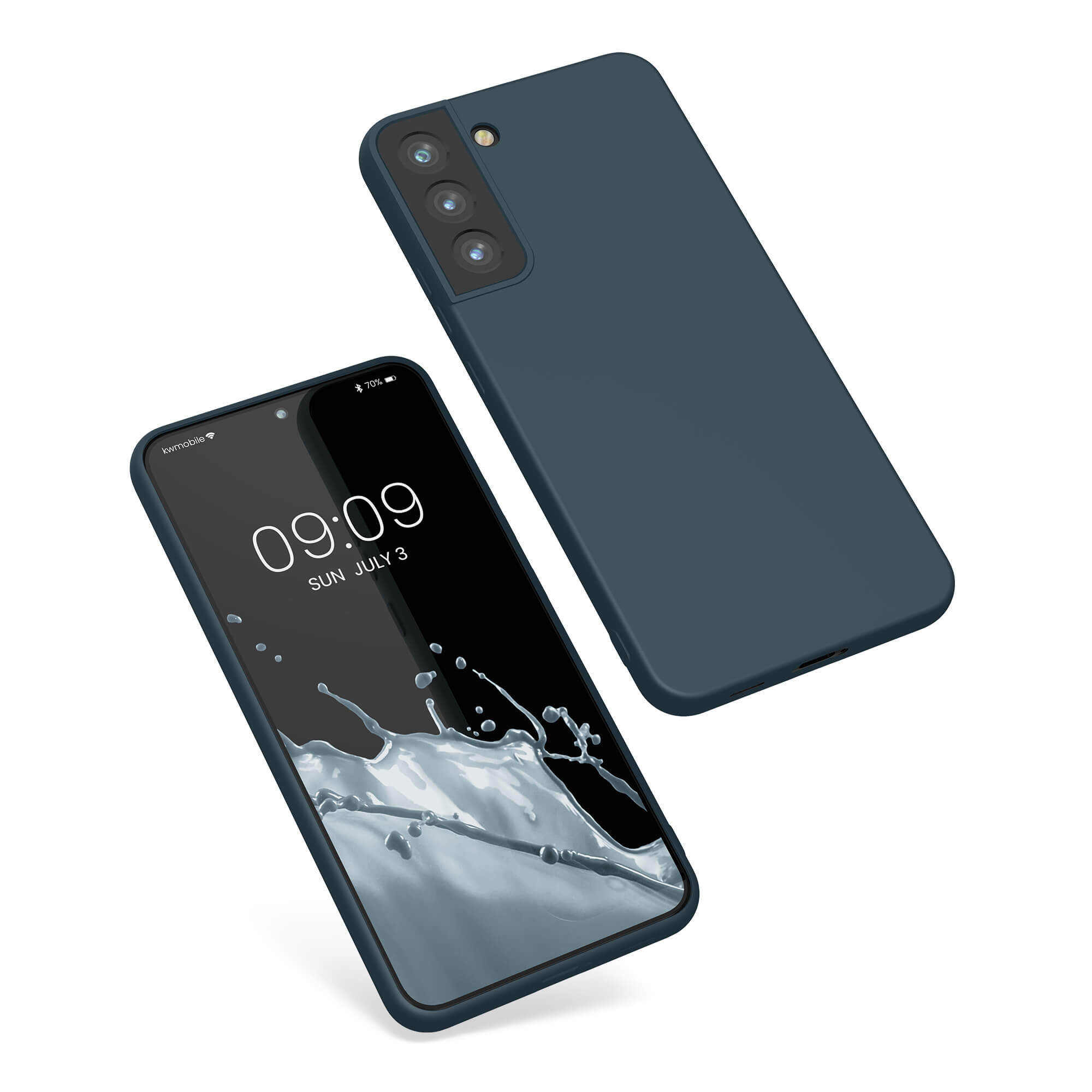 KW Samsung Galaxy S22 Plus Θήκη Σιλικόνης Rubberized TPU - Slate Gray - 57569.202