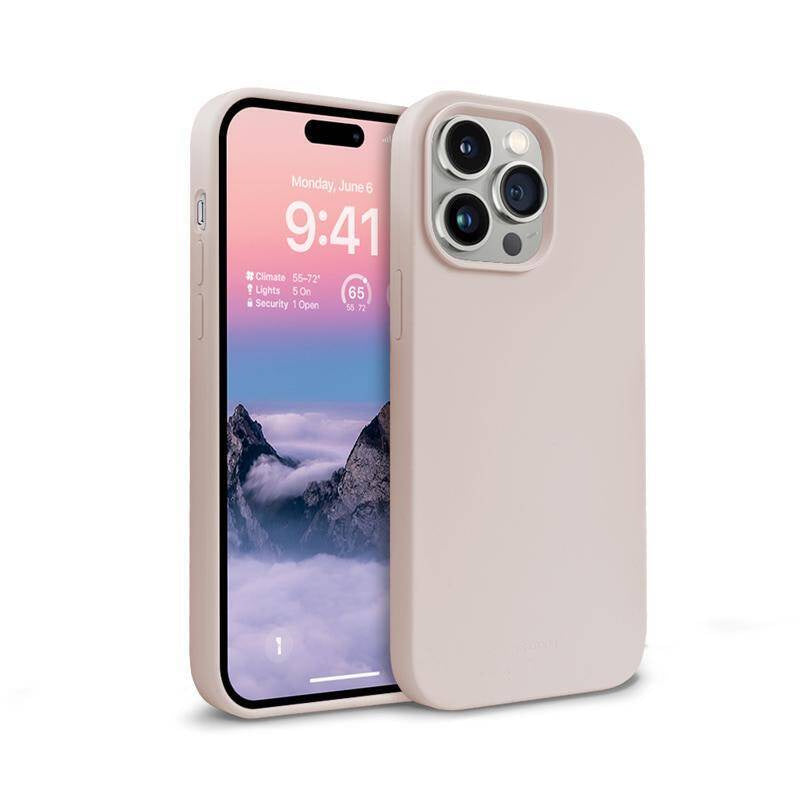 Crong iPhone 14 Pro Color Cover Θήκη Σιλικόνης - Sand Pink