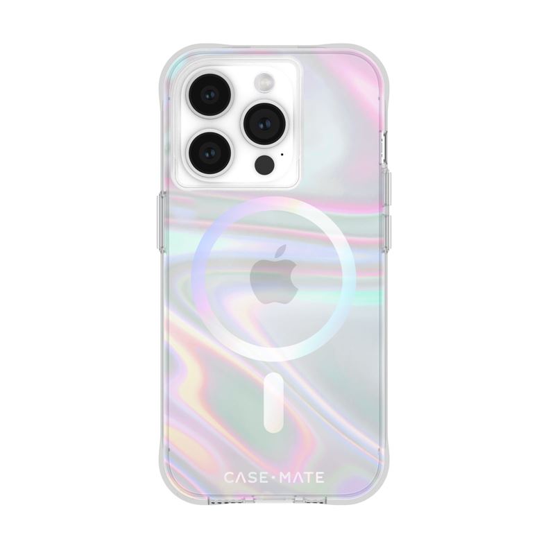 Case-Mate iPhone 15 Pro Soap Bubble MagSafe Σκληρή Θήκη με MagSafe - Soap Bubble