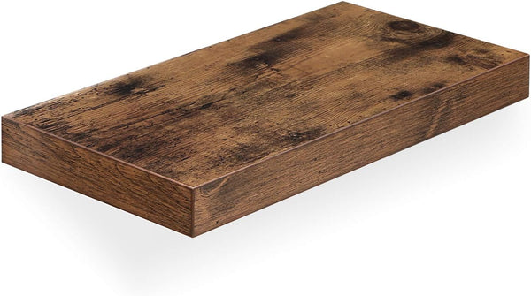 Vasagle Επιτοίχιο Ράφι - 40 x 20 x 3,8 cm - Rustic Brown - LWS24BX