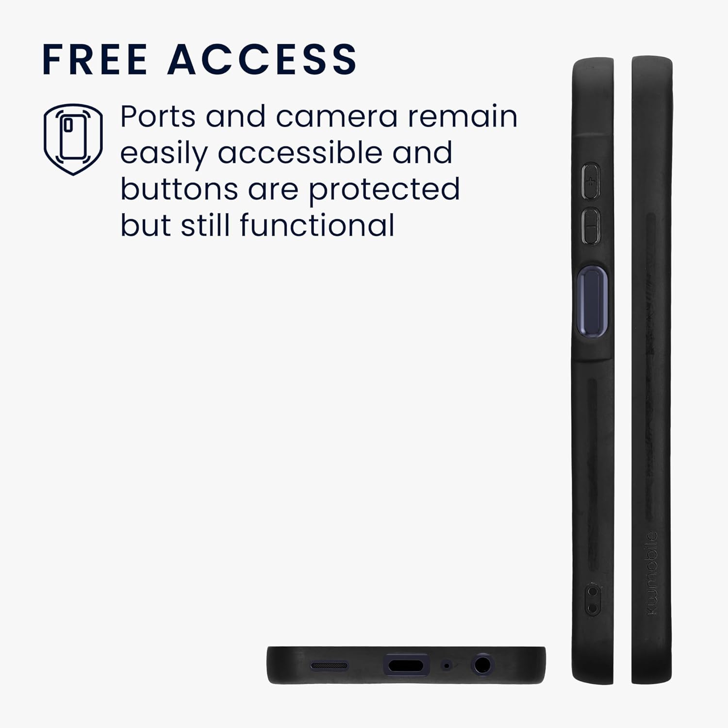 KW Samsung Galaxy A25 5G Θήκη από Φυσικό Ξύλο και Carbon - Dark Brown / Black