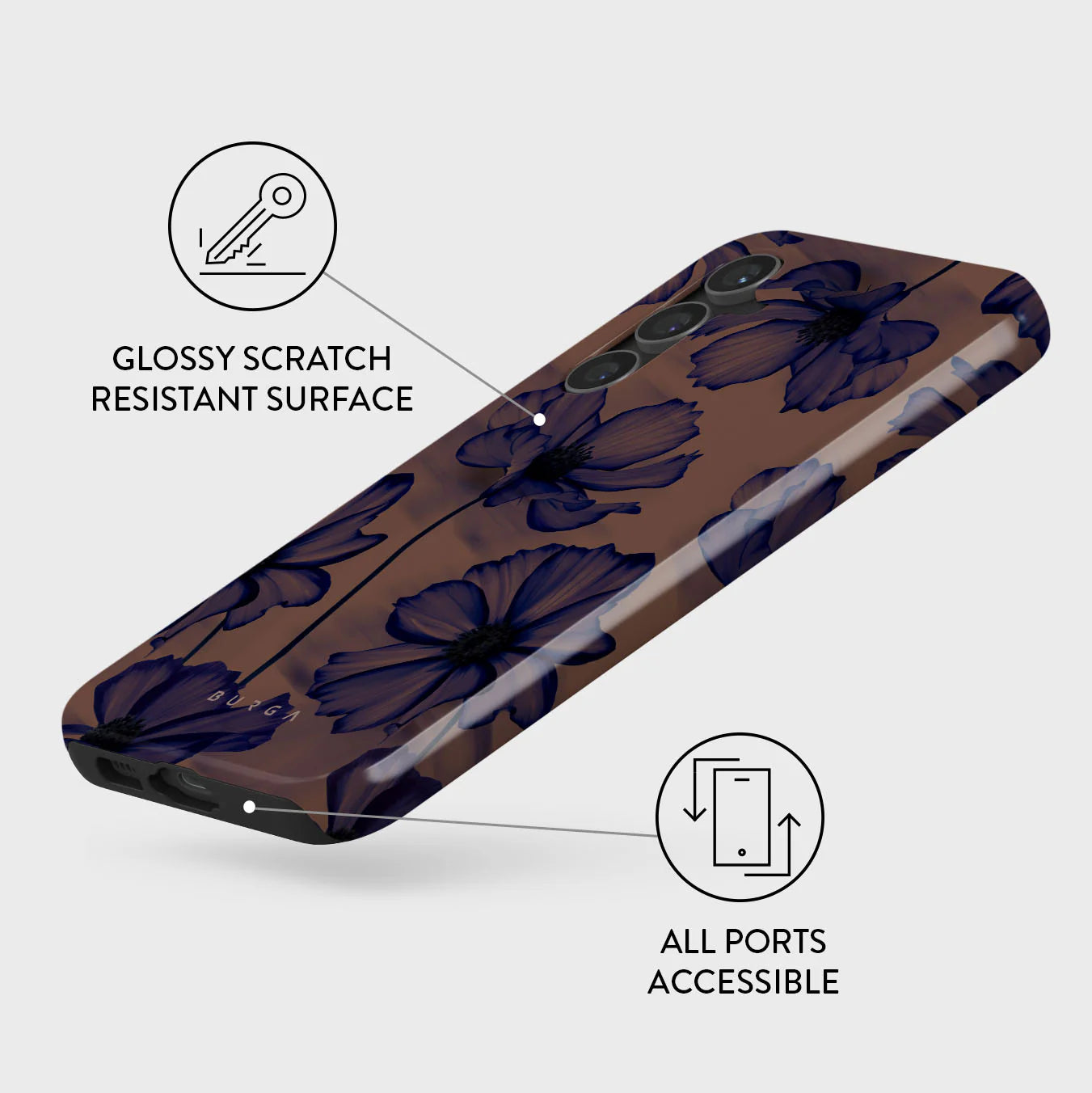 Burga Samsung Galaxy S23 FE Fashion Tough Σκληρή Θήκη - Velvet Night