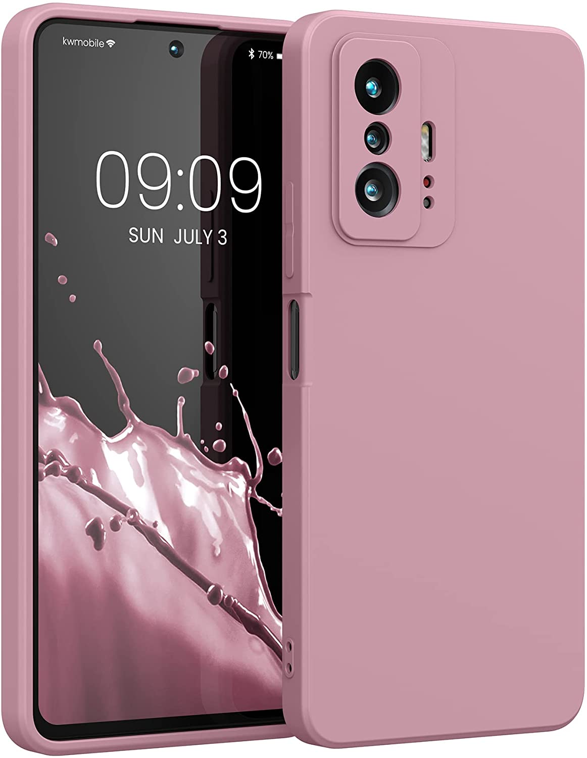 KW Xiaomi 11T / 11T Pro Θήκη Σιλικόνης Rubberized TPU - Winter Rose - 56573.193