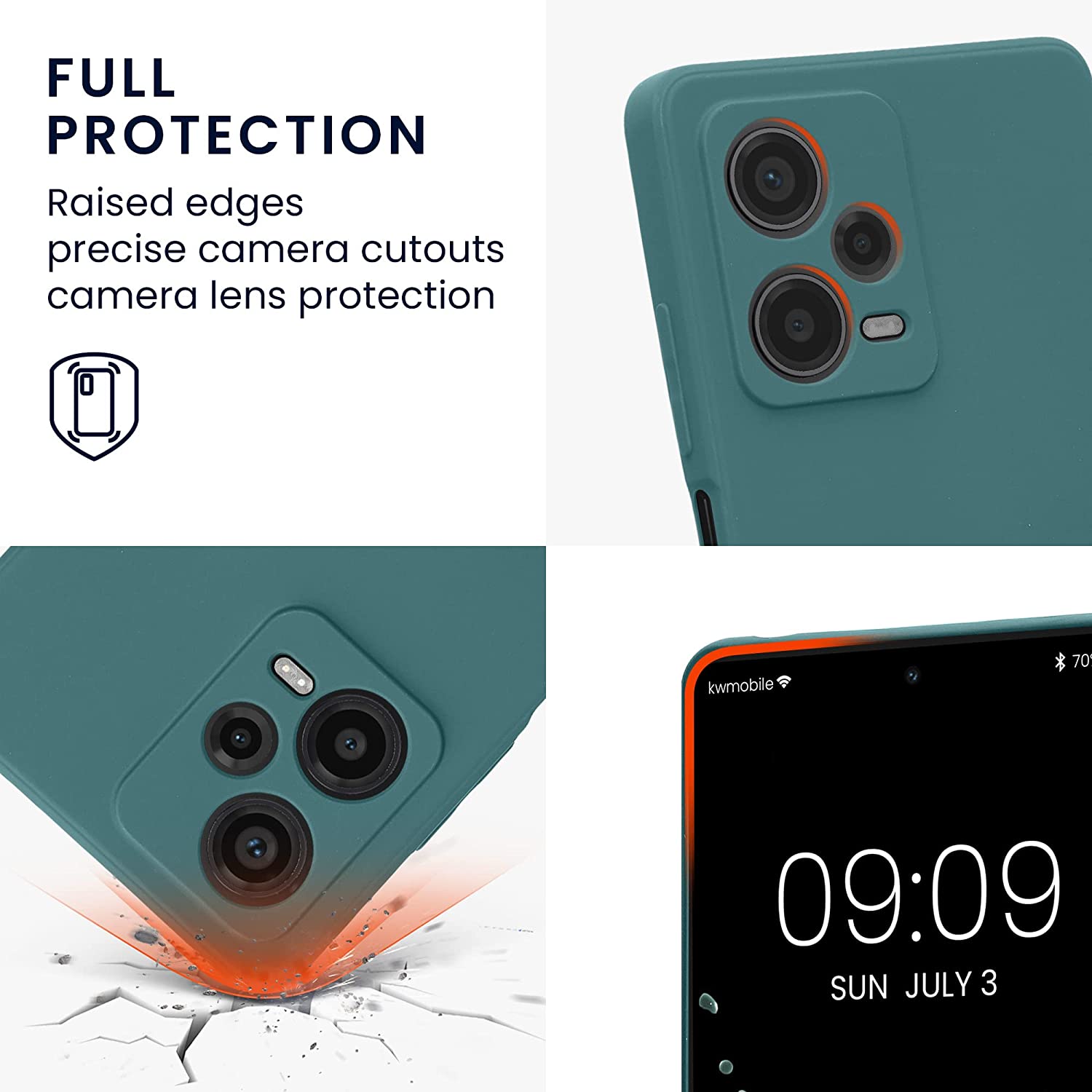 KW Xiaomi Redmi Note 12 Pro+ Θήκη Σιλικόνης Rubberized TPU - Arctic Night - 60734.207
