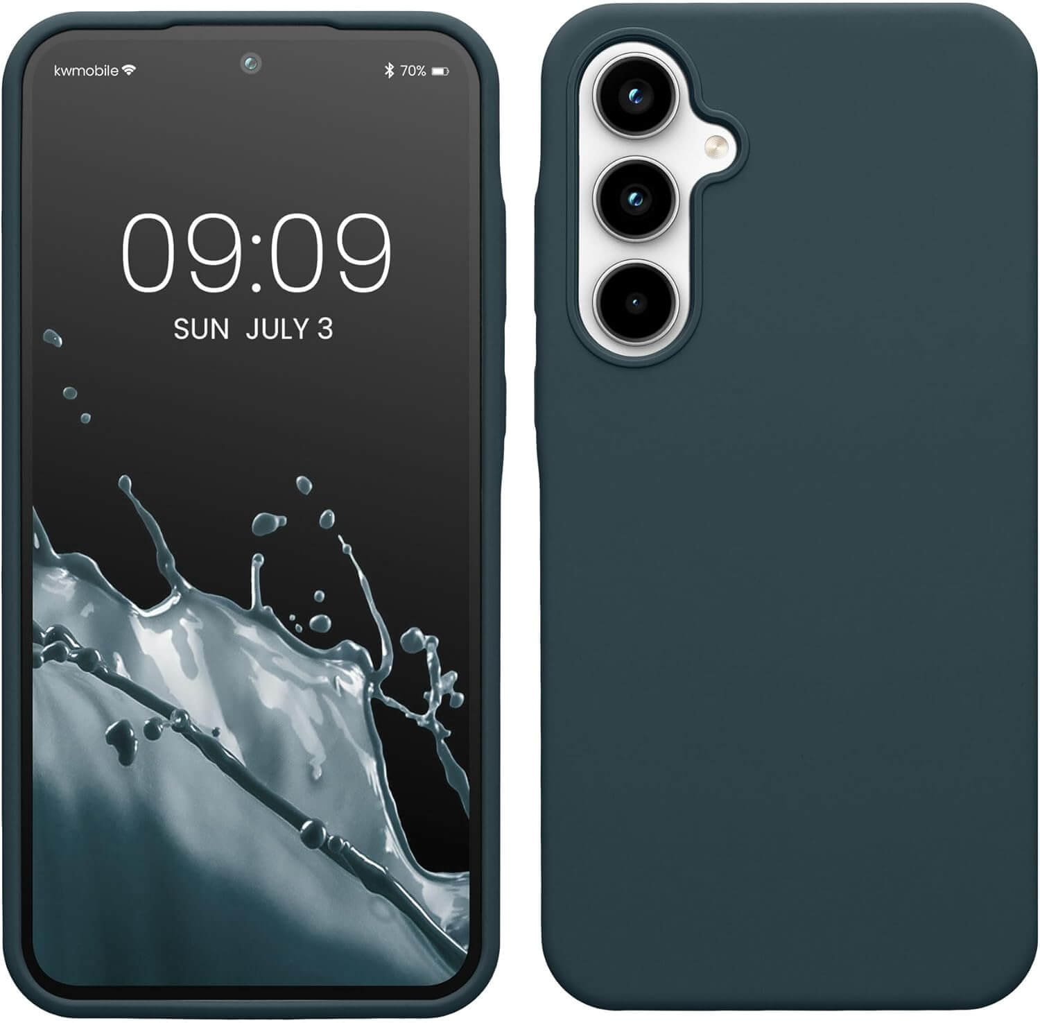 KW Samsung Galaxy A35 5G Θήκη Σιλικόνης Rubberized TPU - Dark Slate