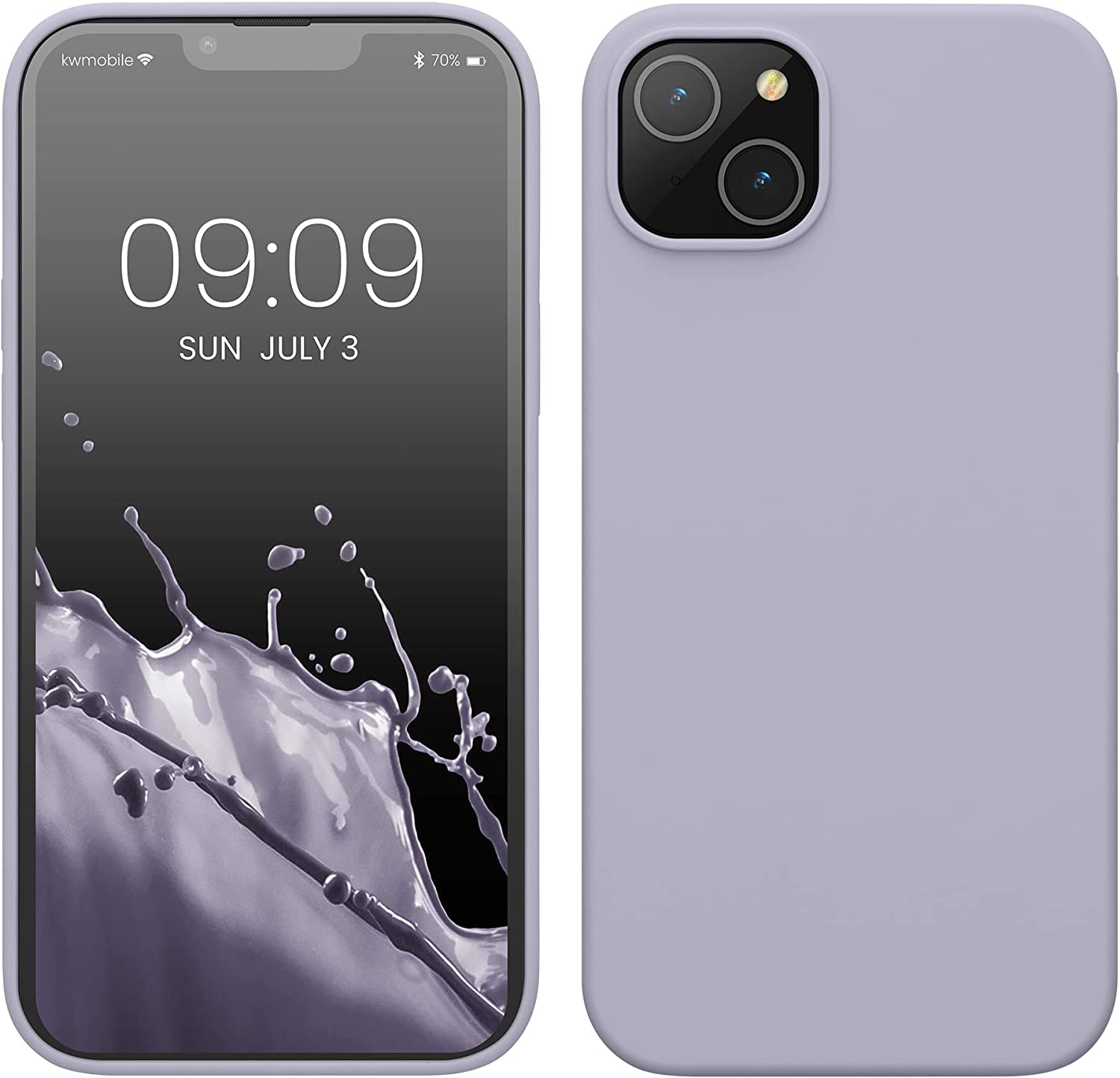 KW iPhone 14 Plus Θήκη Σιλικόνης TPU - Light Lavender - 59072.139