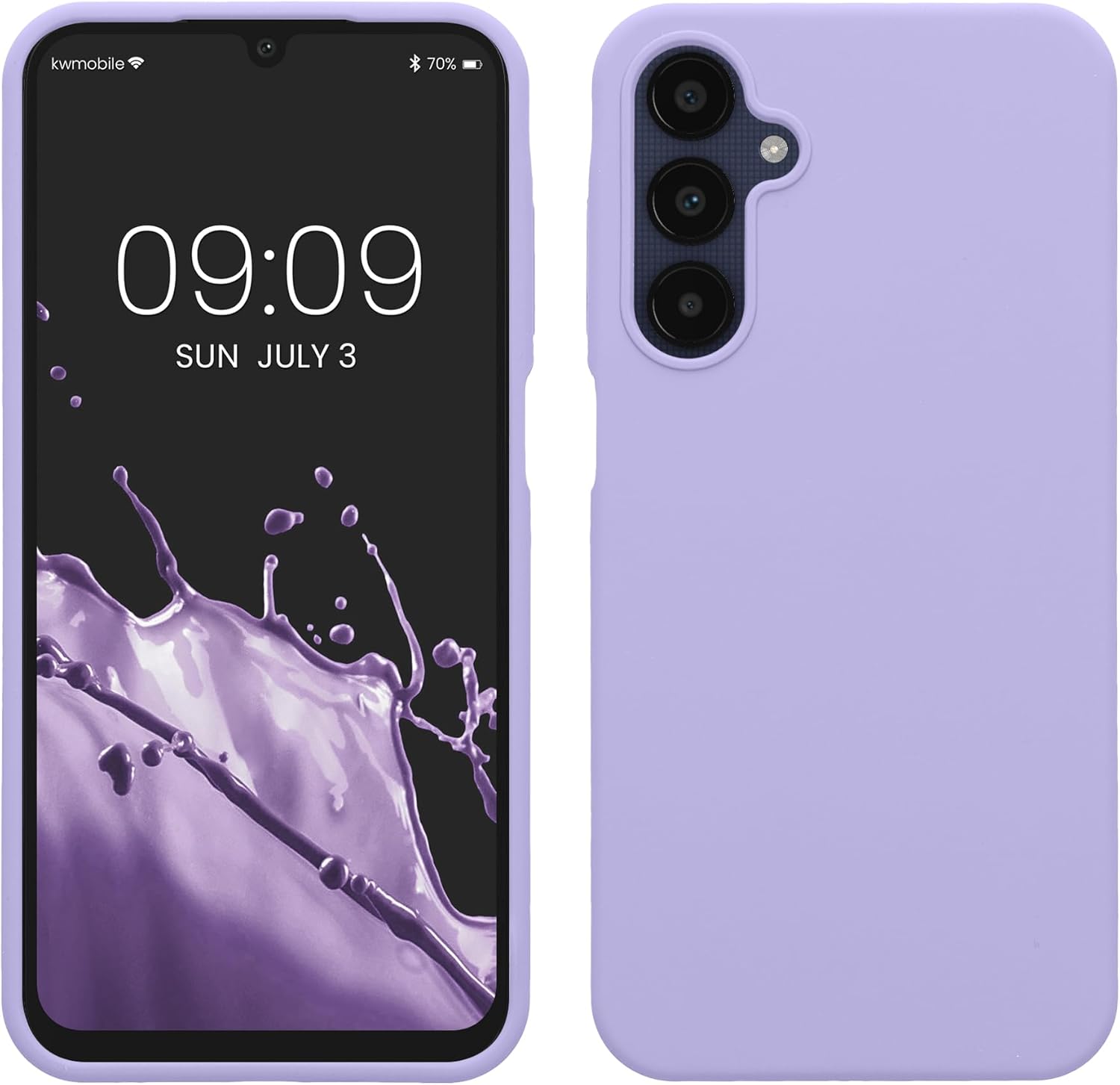KW Samsung Galaxy A25 5G Θήκη Σιλικόνης Rubberized TPU - Lavender