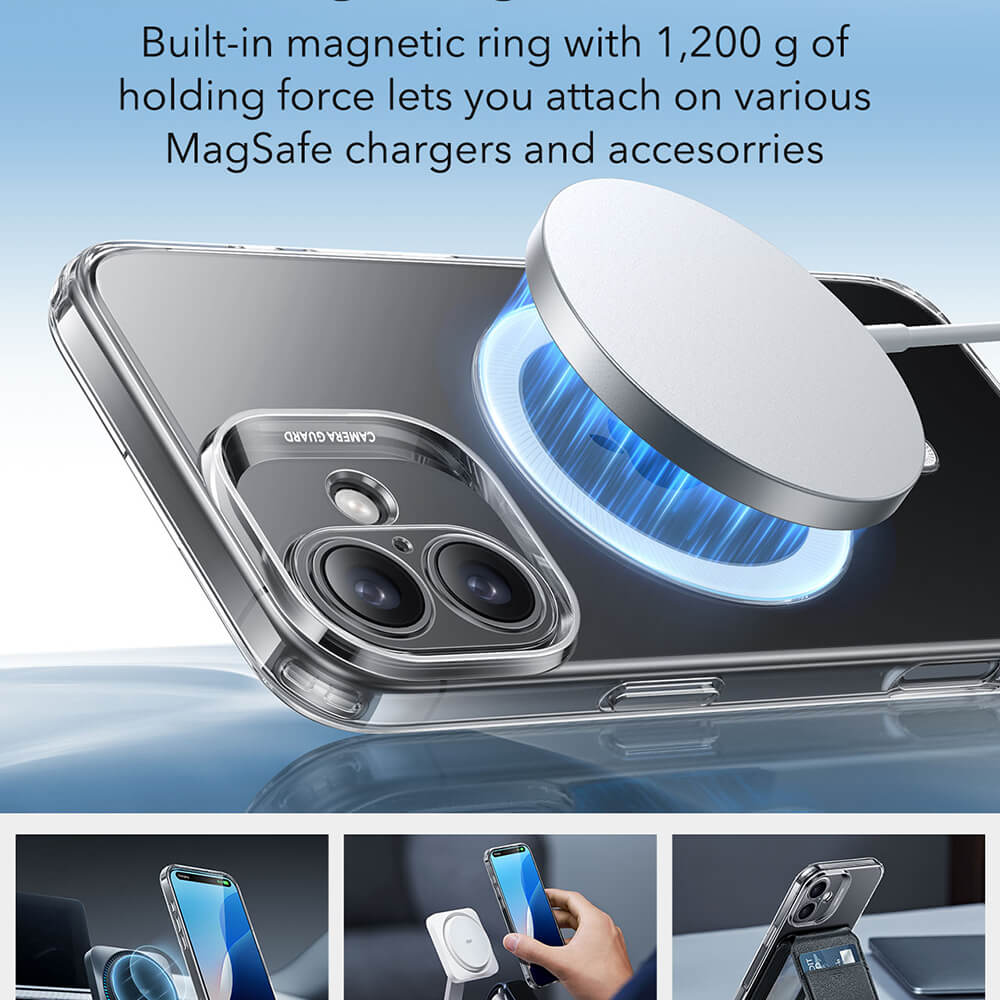 ESR iPhone 16 Zero HaloLock Λεπτή Θήκη Σιλικόνης με MagSafe - Διάφανη