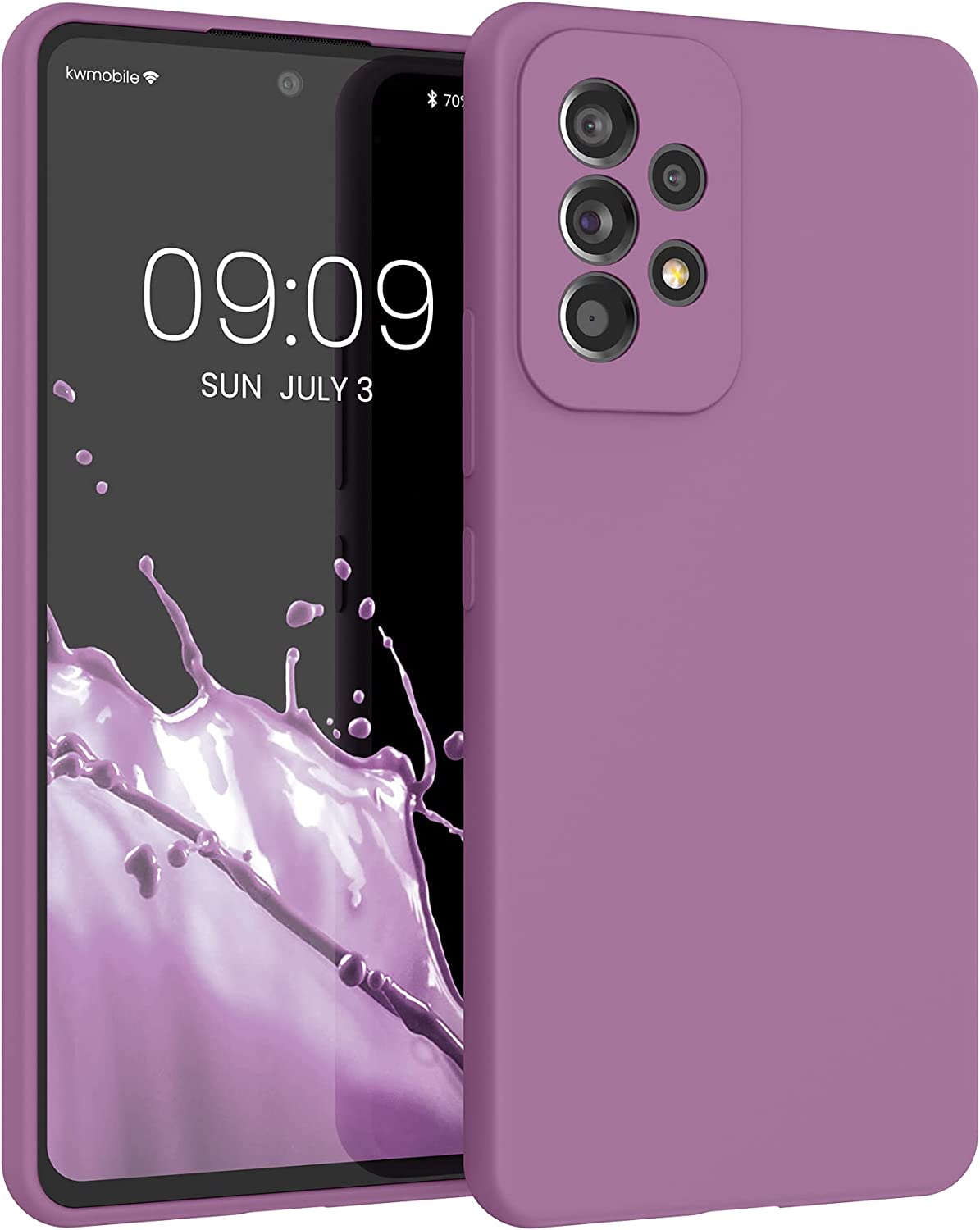 KW Samsung Galaxy A53 5G Θήκη Σιλικόνης Rubber TPU - Orchid Purple - 57835.235