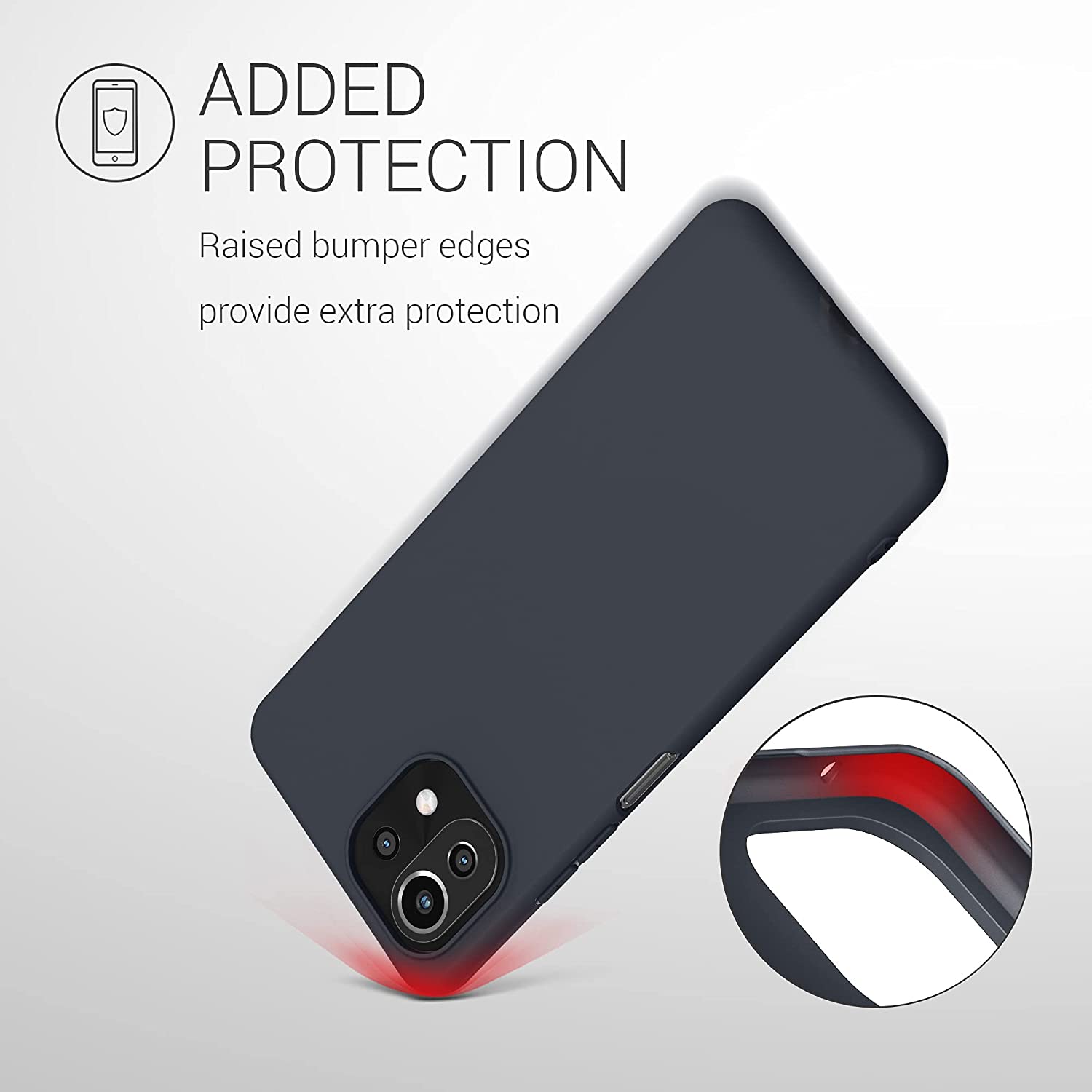 KW Xiaomi Mi 11 Lite / Mi 11 Lite 5G Θήκη Σιλικόνης TPU - Blueberry Blue - 54726.186