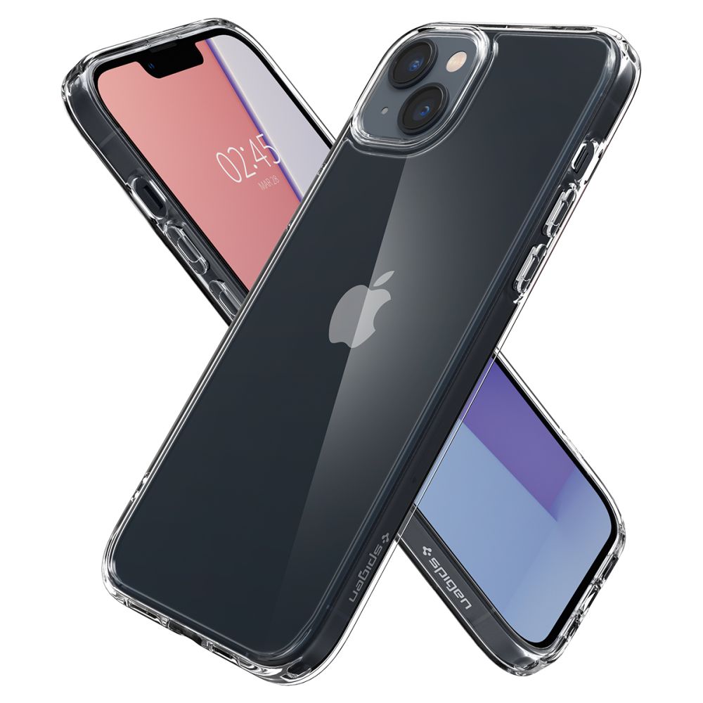Spigen iPhone 14 Plus / iPhone 15 Plus Ultra Hybrid Σκληρή Θήκη με Πλαίσιο Σιλικόνης - Crystal Clear