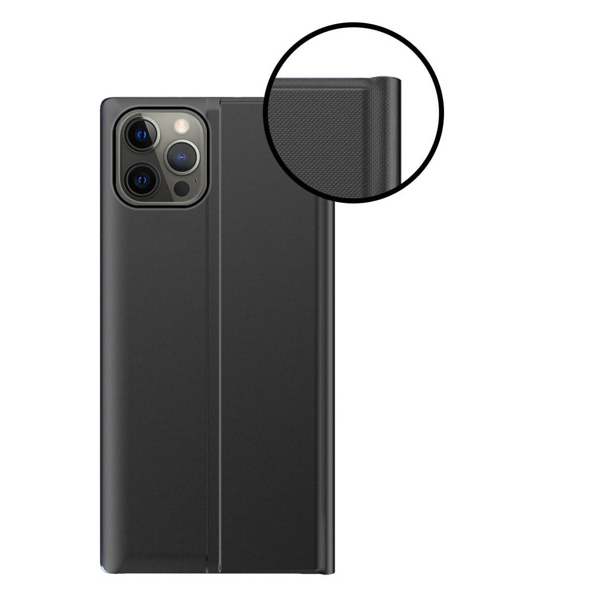 OEM iPhone 13 Pro Max Sleep Case Θήκη Βιβλίο - Black